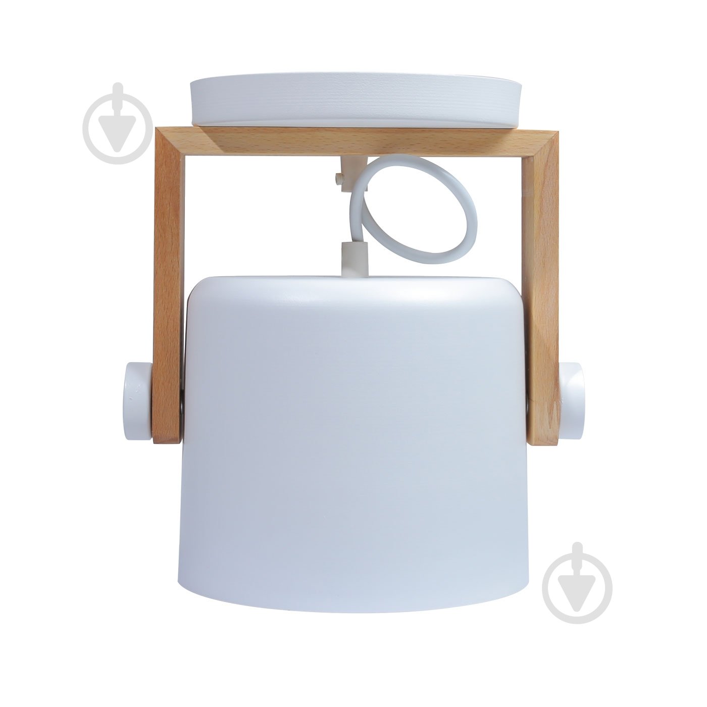 Бра LIGHT SET KONVALIA WLC 160 1xE27 білий/дерево - фото 4