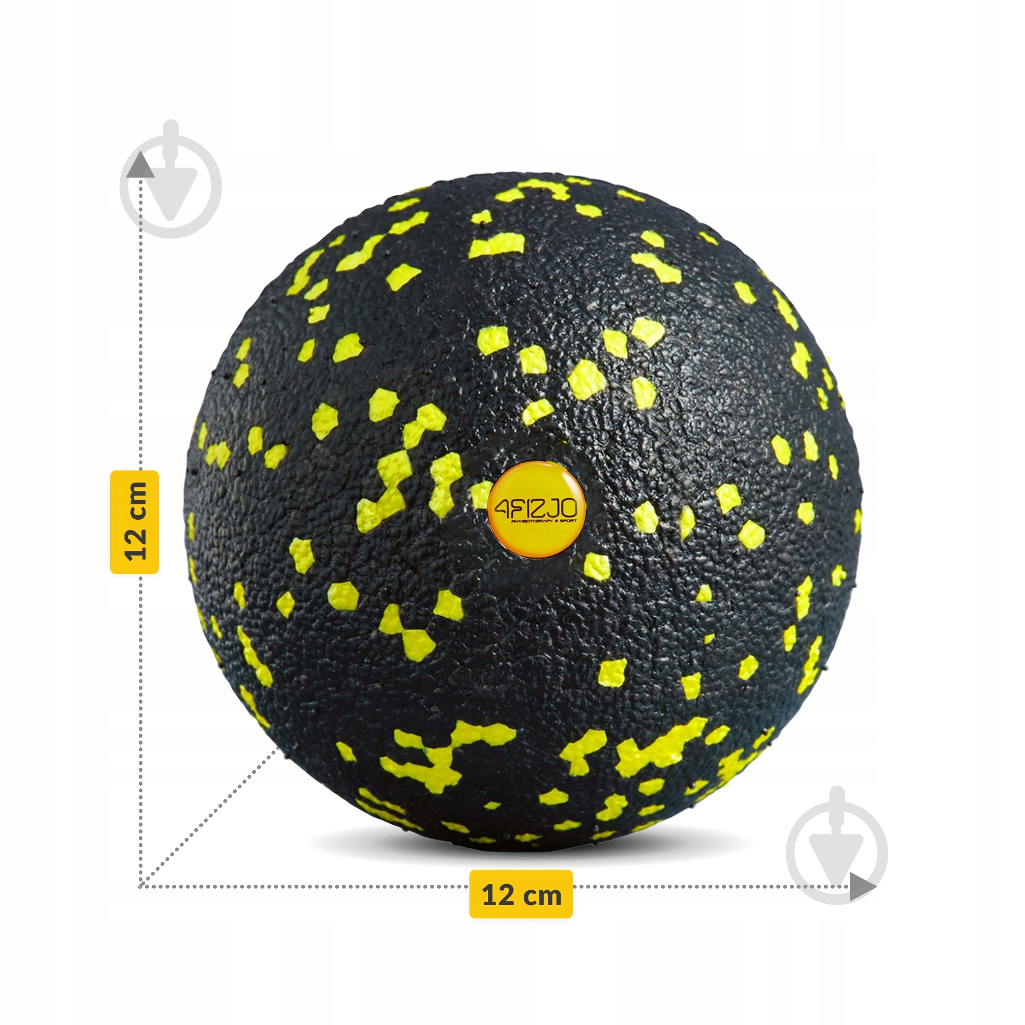 Масажний м'яч 4fizjo EPP Ball 12 Black/Yellow (P-5907222931271) - фото 3