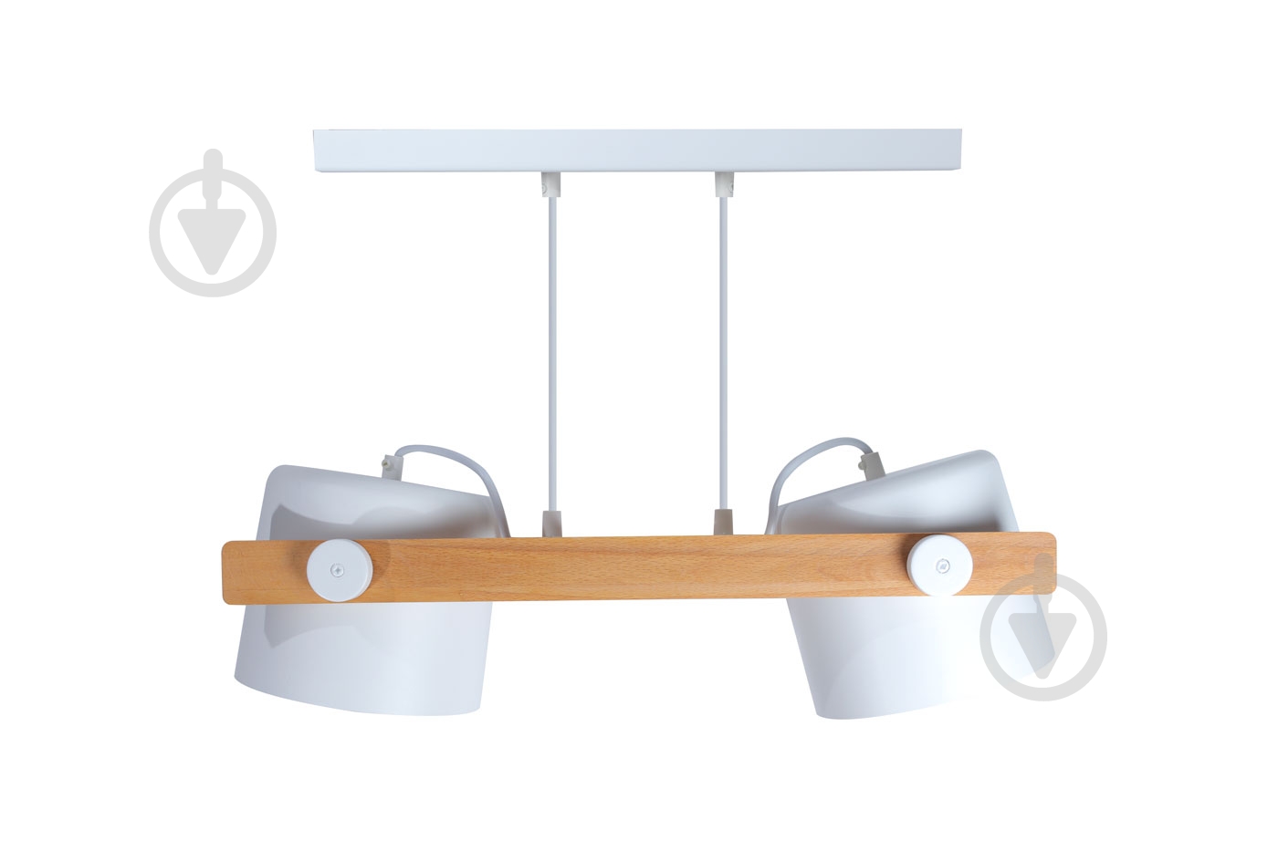 Люстра підвісна LIGHT SET KONVALIA RL 160 2xE27 білий/дерево - фото 1