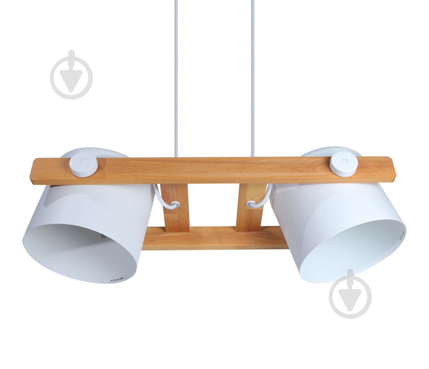 Люстра підвісна LIGHT SET KONVALIA RL 160 2xE27 білий/дерево - фото 2