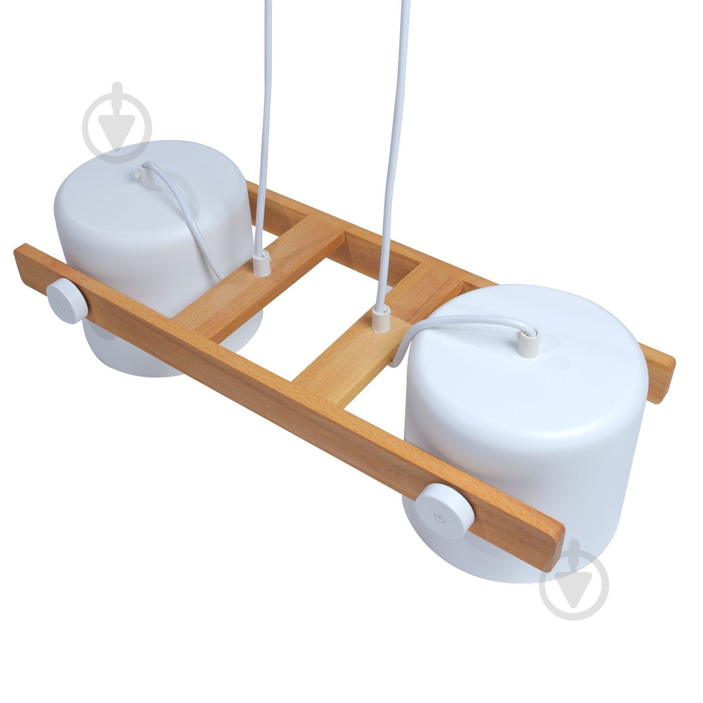 Люстра підвісна LIGHT SET KONVALIA RL 160 2xE27 білий/дерево - фото 3