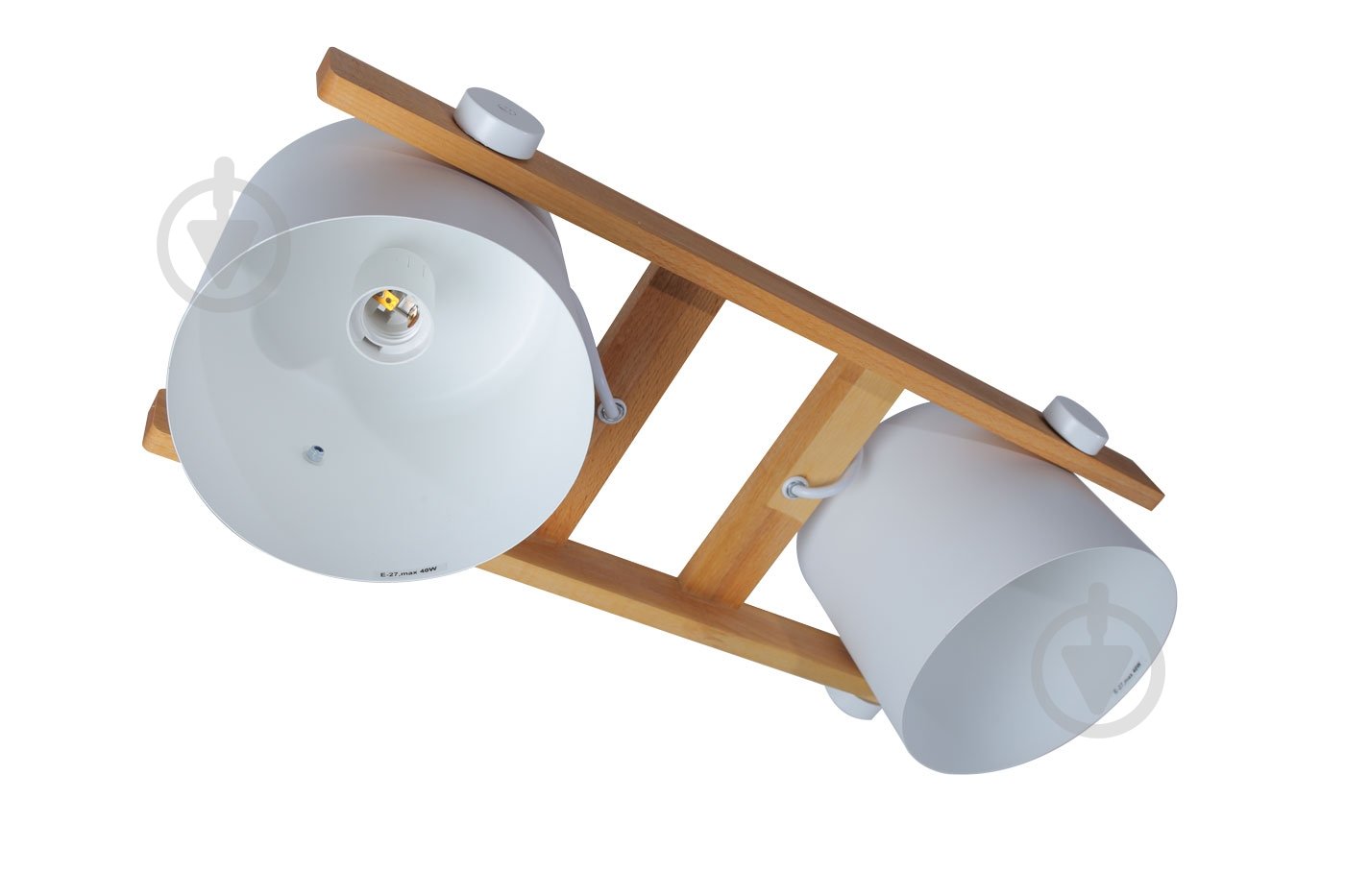 Люстра підвісна LIGHT SET KONVALIA RL 160 2xE27 білий/дерево - фото 4