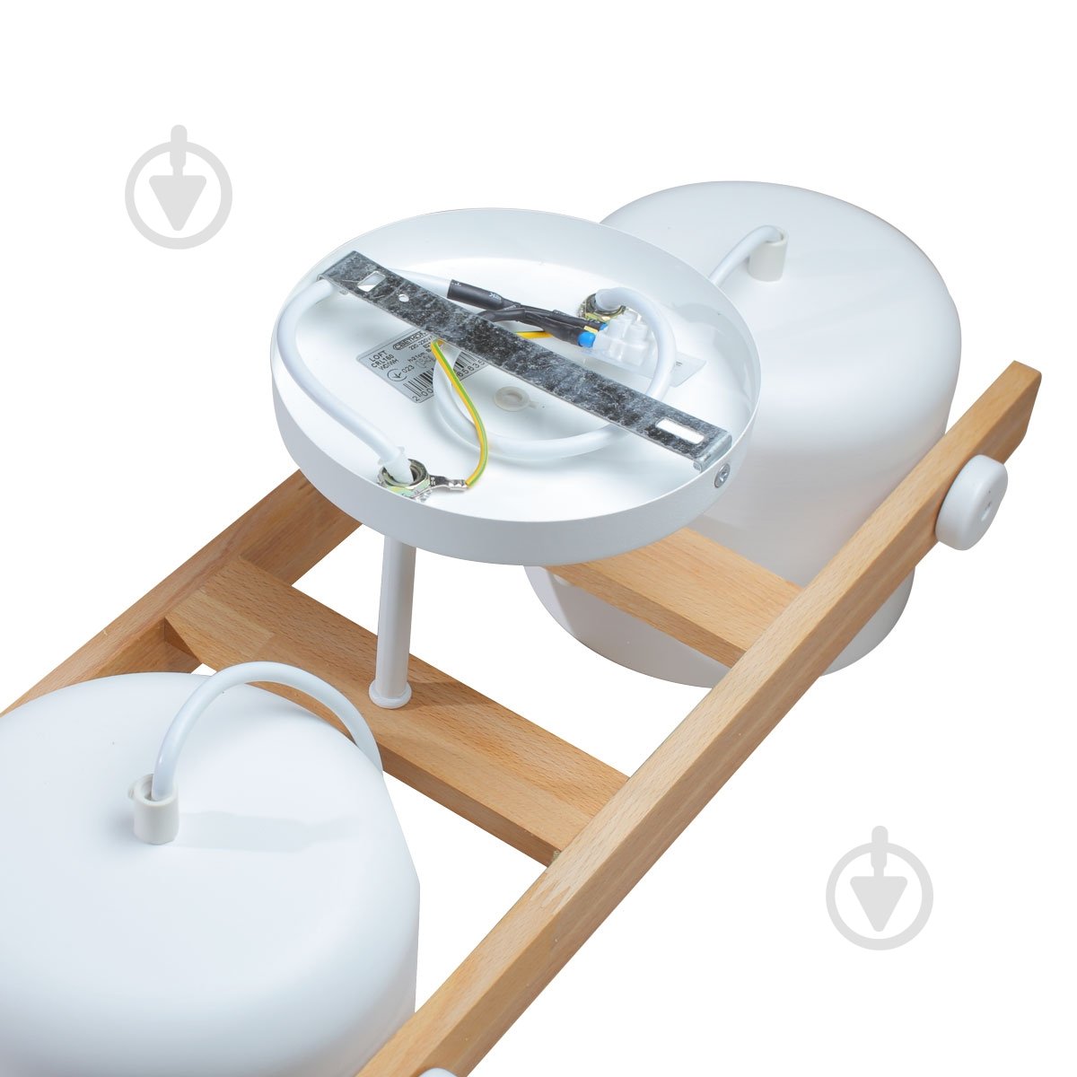 Люстра стельова LIGHT SET KONVALIA CRL160 2xE27 білий/дерево - фото 4
