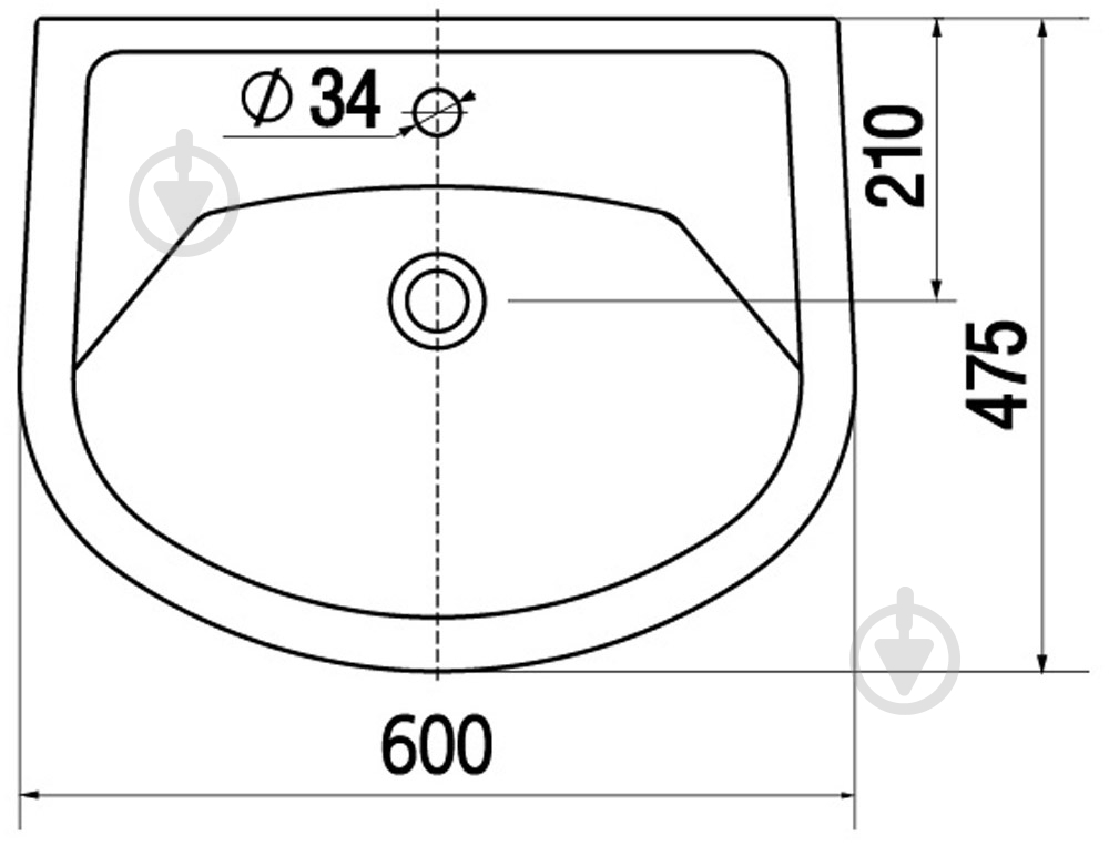 Умывальник Керамин Стиль 60 - фото 5