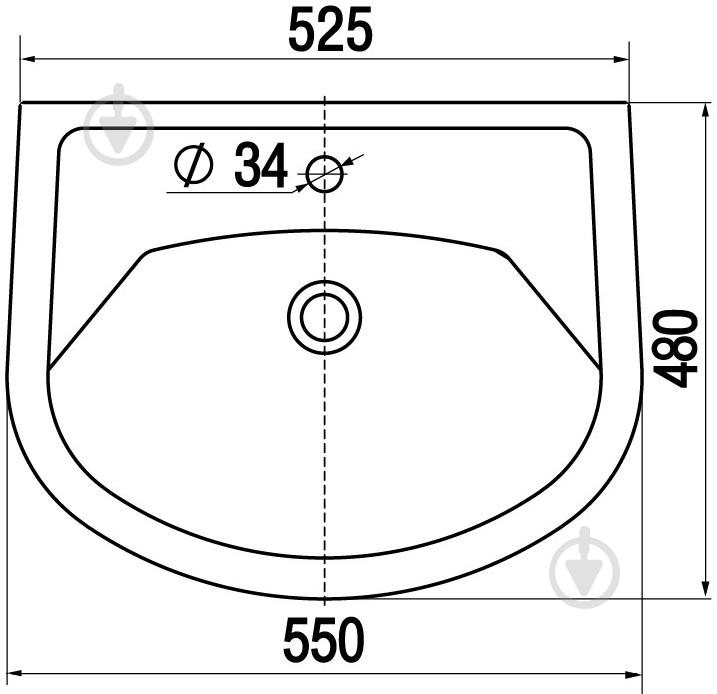Умывальник Керамин Стиль 60 - фото 4