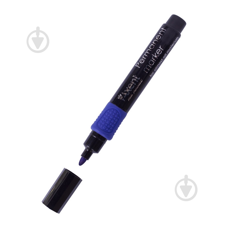Маркер перманентный Axent Permanent 2541-02-A 2 мм круглый синий 2541-02-A - фото 1 Маркер перманентный Axent Permanent 2541-02-A 2 мм круглый синий 2541-02-A - фото 1