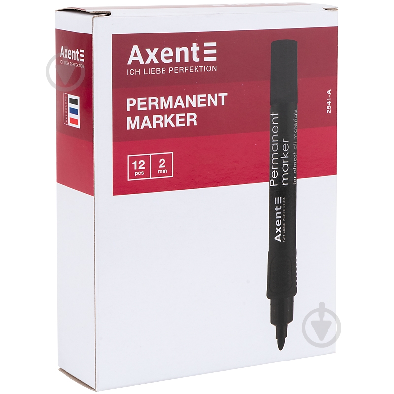 Маркер перманентный Axent Permanent 2541-02-A 2 мм круглый синий 2541-02-A - фото 2 Маркер перманентный Axent Permanent 2541-02-A 2 мм круглый синий 2541-02-A - фото 2