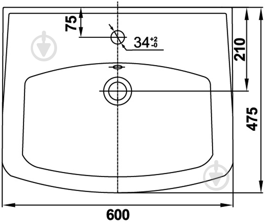Умывальник Керамин Арктик 60 - фото 5