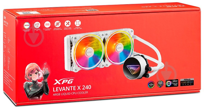 Система водного охлаждения ADATA (LEVANTEX240-WHCWW) White - фото 4