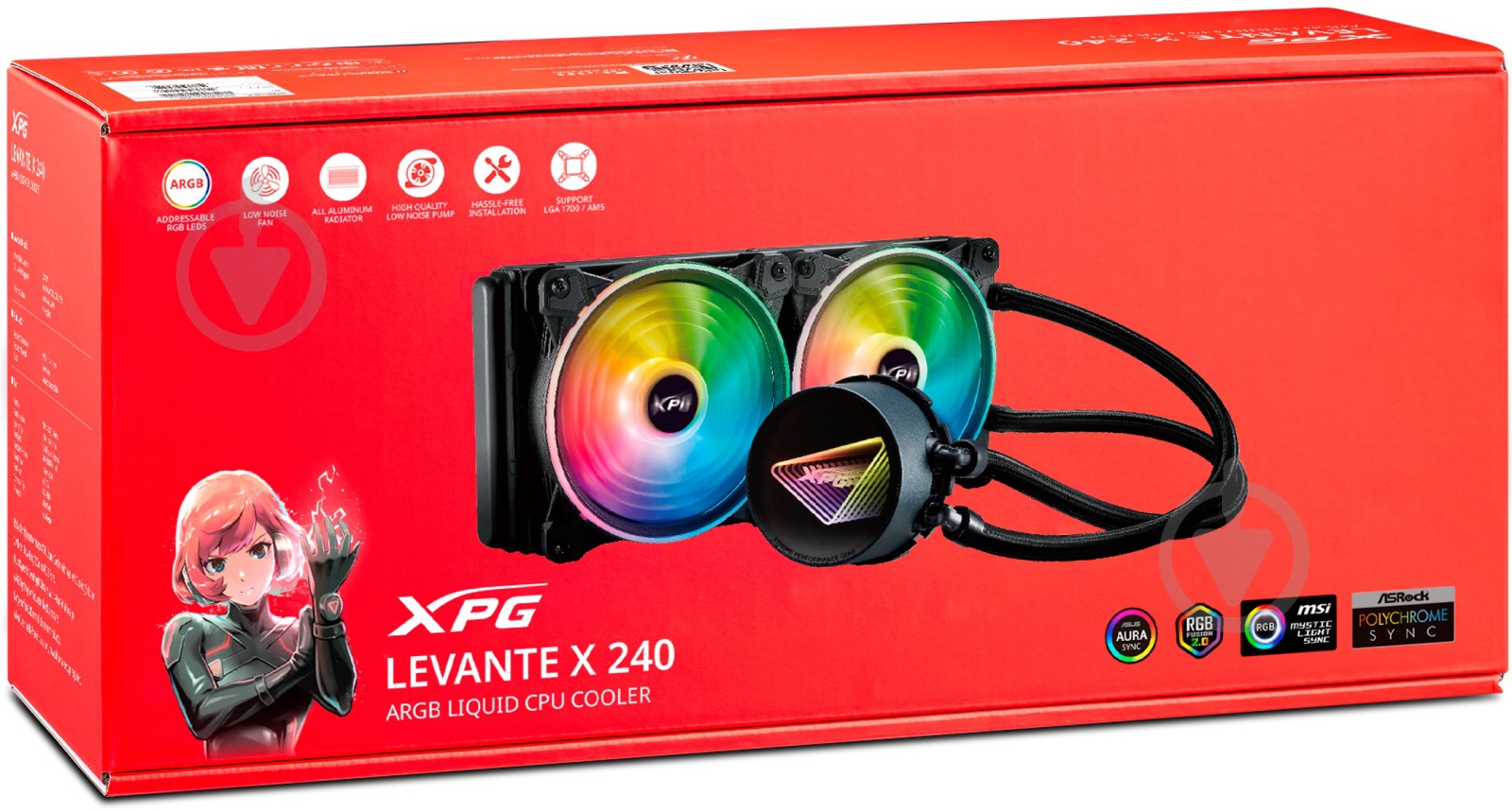 Система водного охлаждения ADATA (LEVANTEX240-BKCWW) Black - фото 4