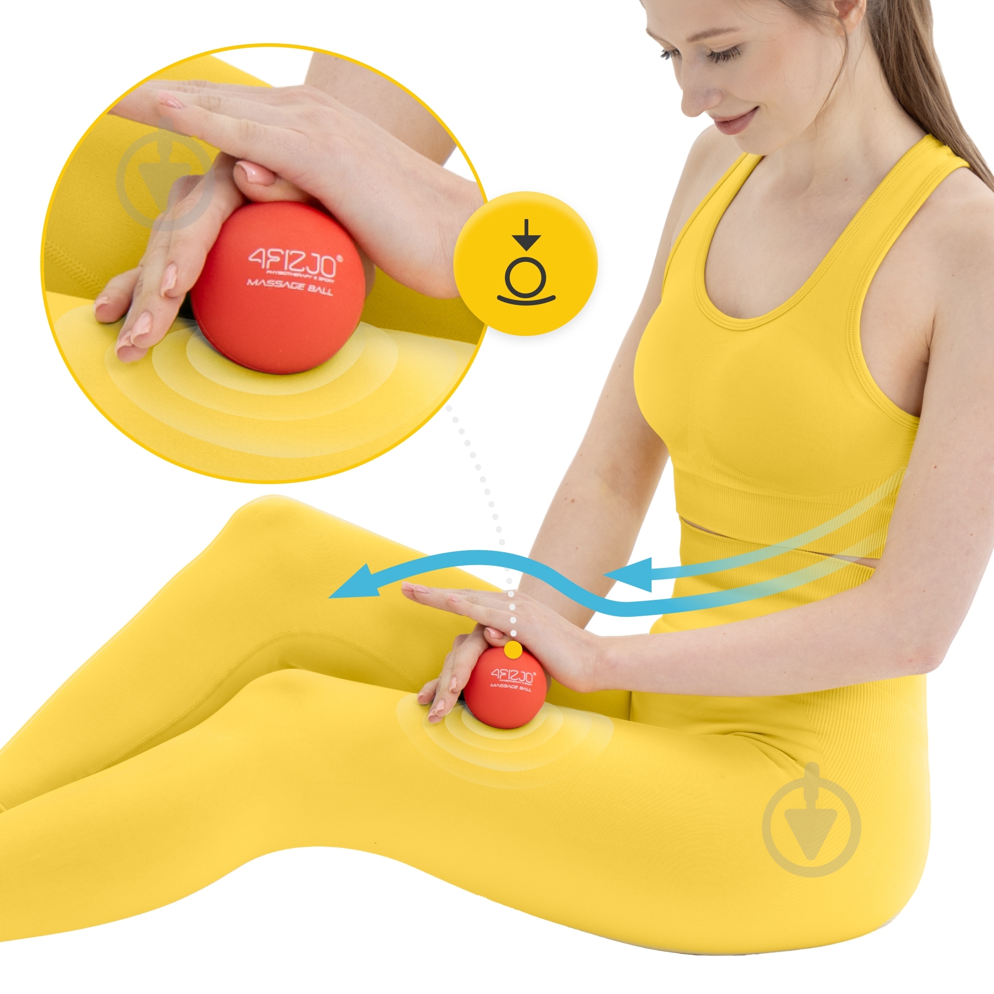 Массажный мяч 4fizjo Lacrosse Ball 6,25 см 4FJ1202 Red (P-5907222931202) - фото 9