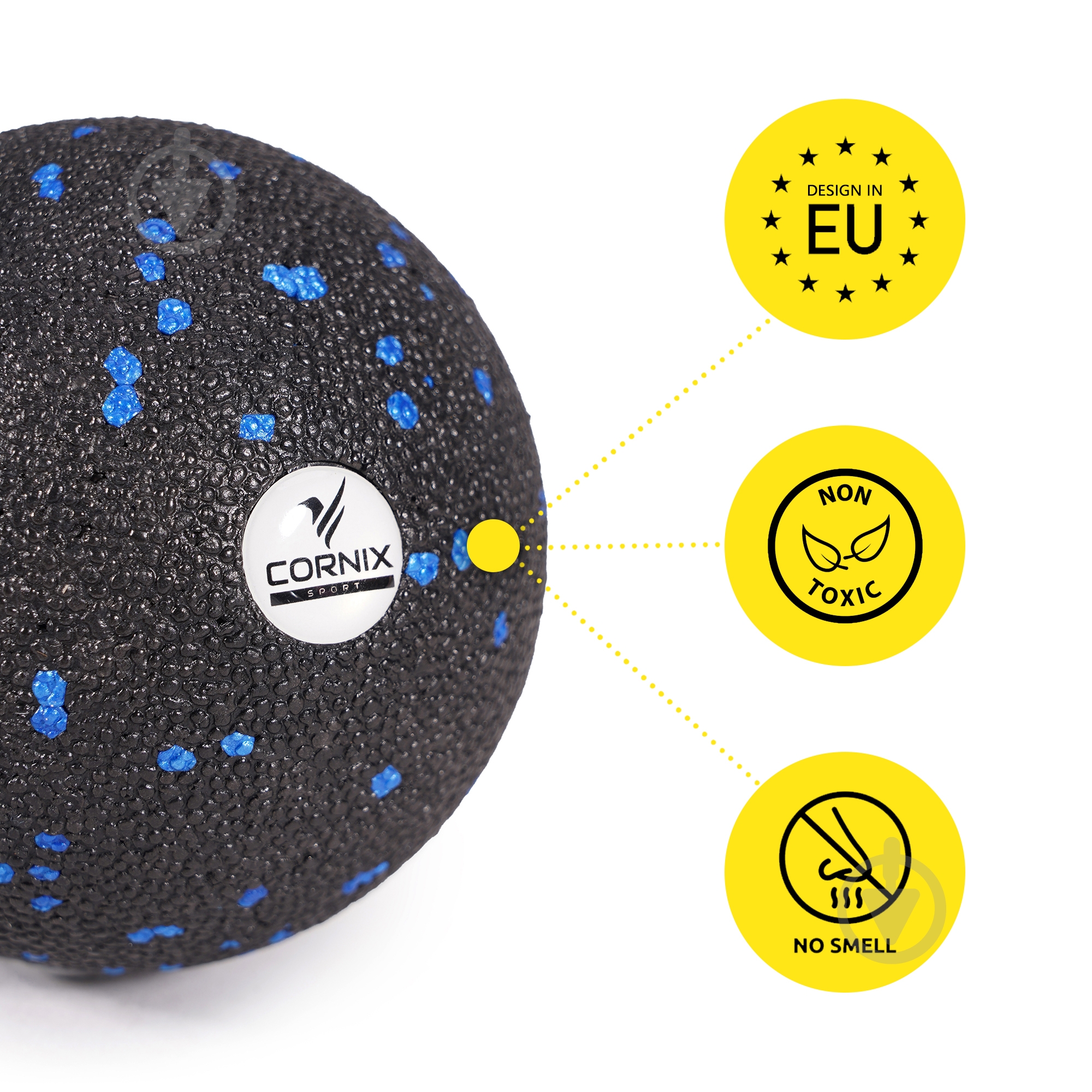 Масажний м'яч Cornix EPP Ball 8 см XR-0126 - фото 4