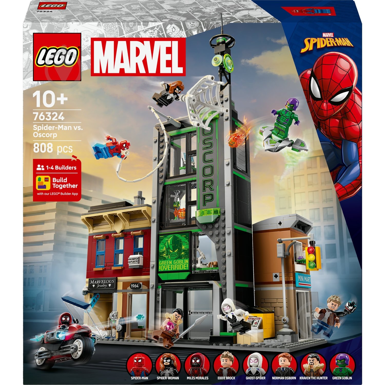 Конструктор LEGO Super Heroes Marvel Людина-павук проти Оскорпа 76324 - фото 1