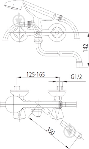 Смеситель для ванны KFA Standart 304-118-00 - фото 5