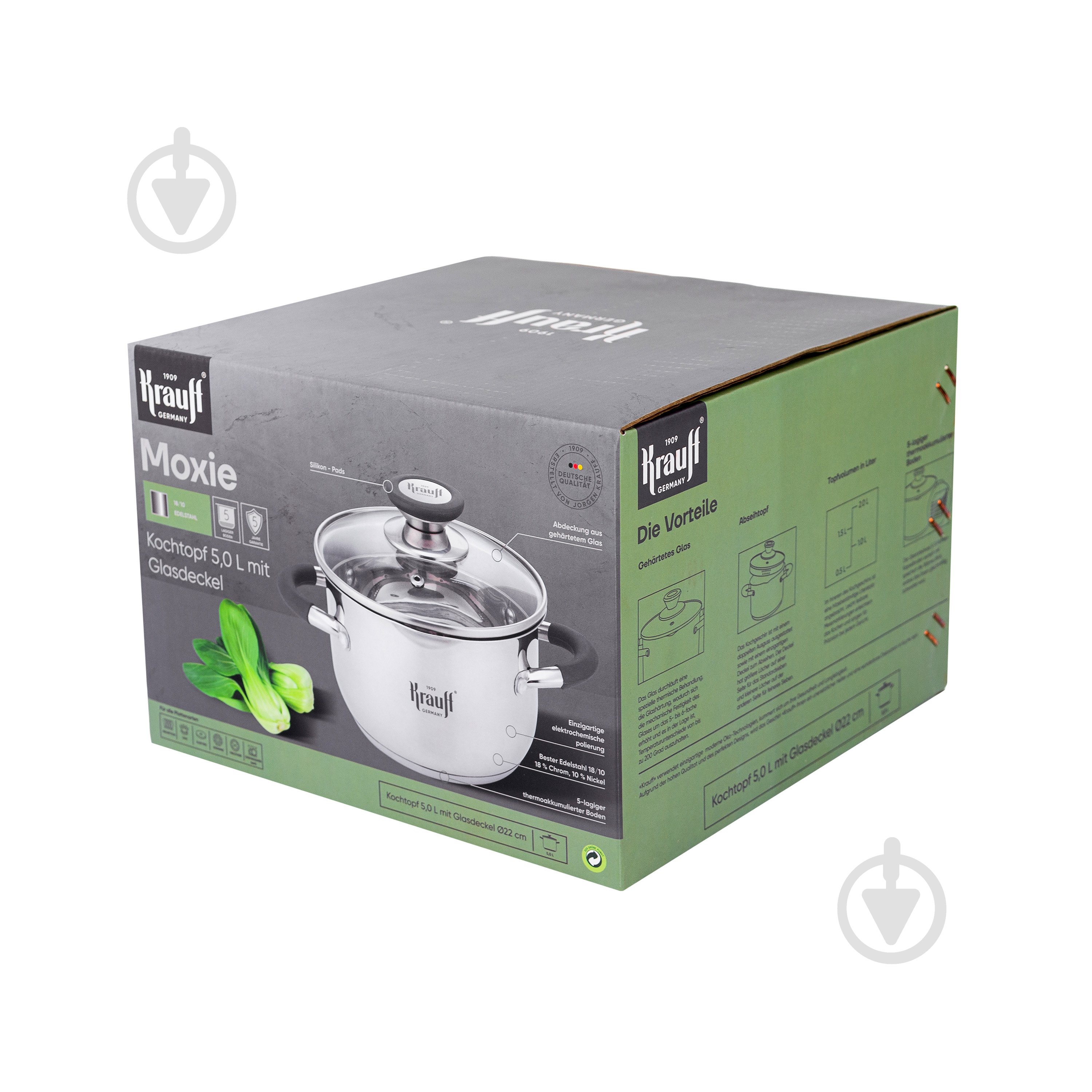 Кастрюля с крышкой Krauff Moxie 5,0 л 26-238-080 - фото 9