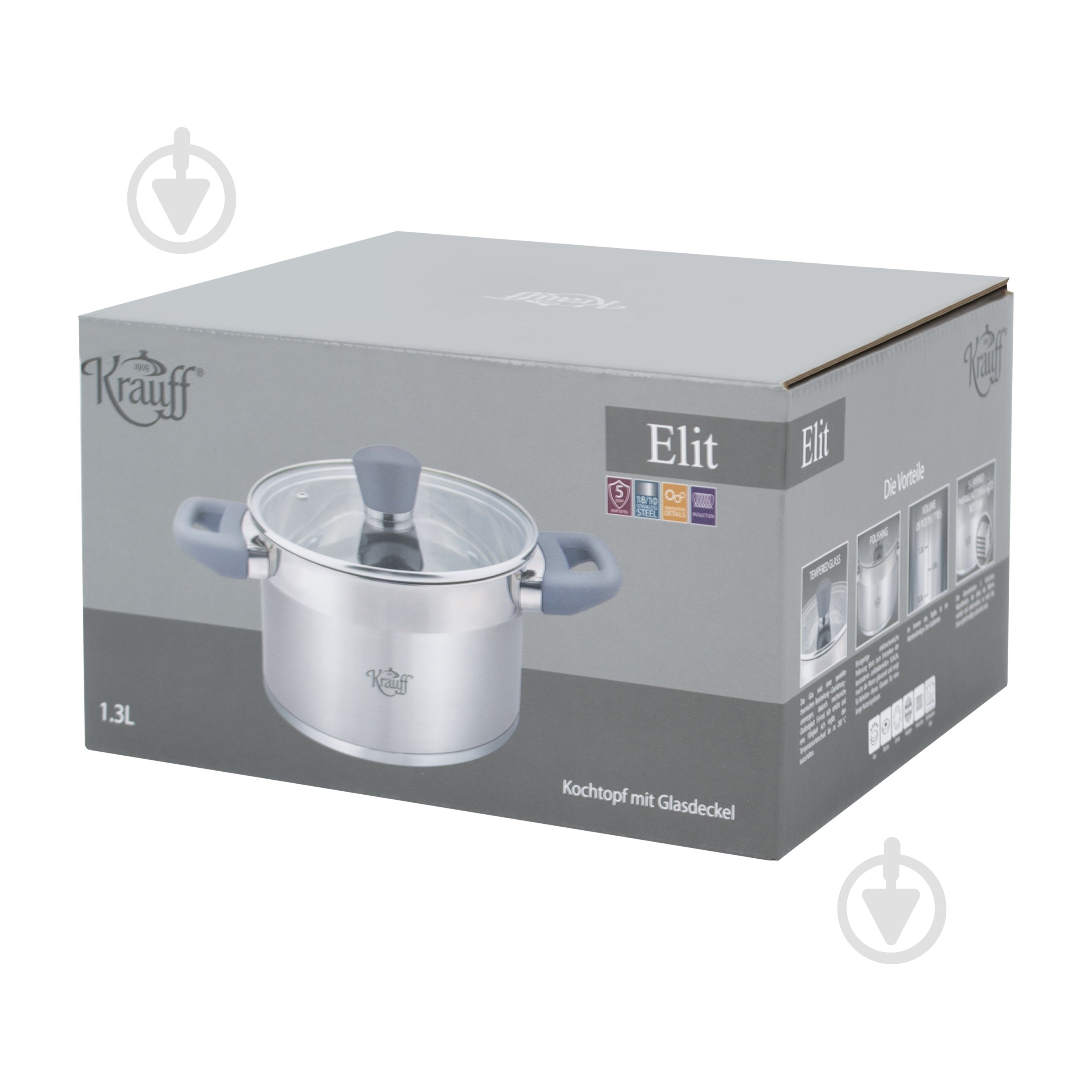Кастрюля с крышкой Krauff Elite 1,3 л 26-238-054 - фото 13