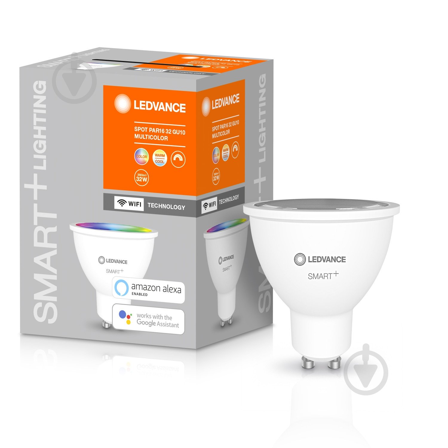 Лампа світлодіодна Ledvance SMART+ WiFi Spot 5 Вт MR16 прозора GU10 220 В 2700-6500 К - фото 1