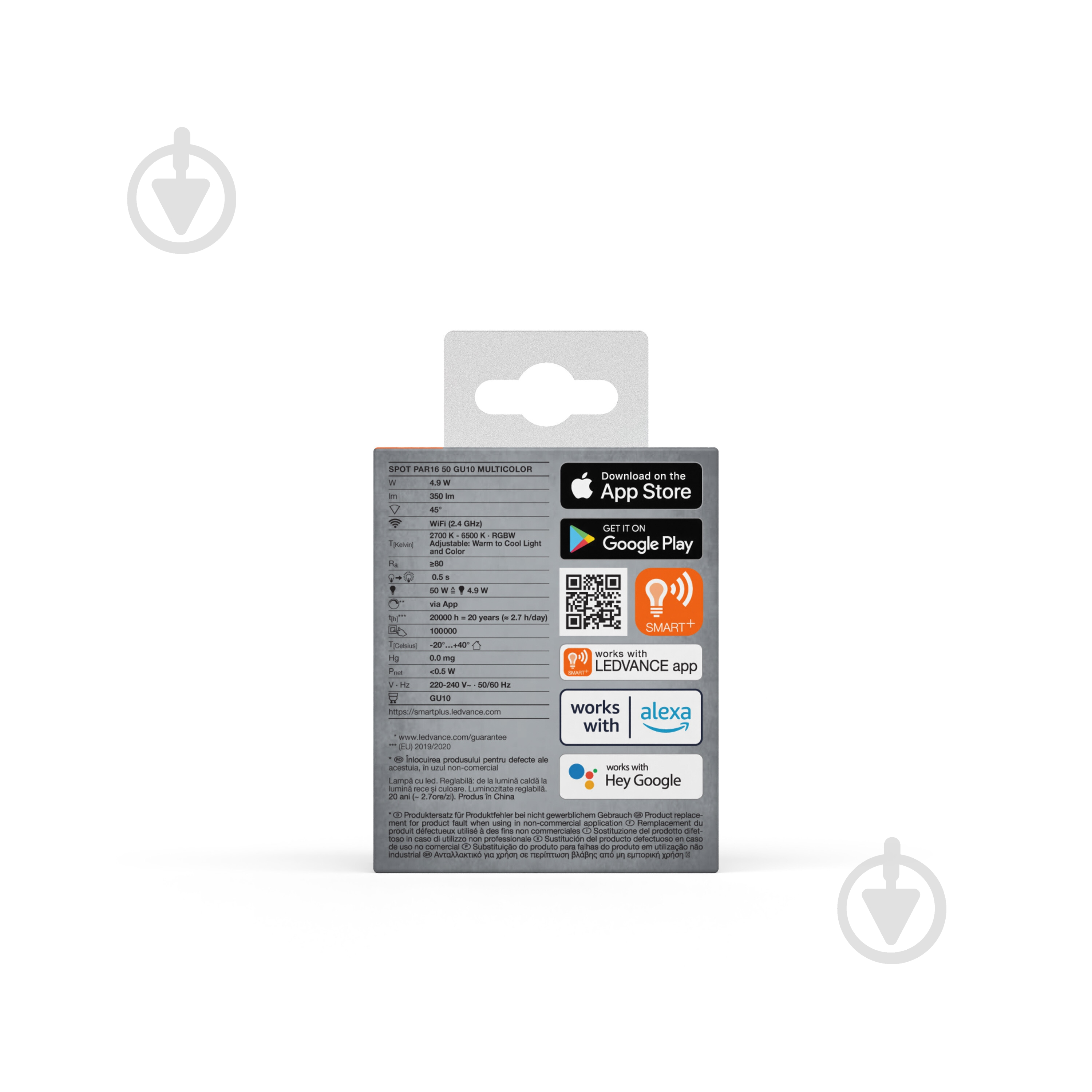 Лампа світлодіодна Ledvance SMART+ WiFi Spot 5 Вт MR16 прозора GU10 220 В 2700-6500 К - фото 6