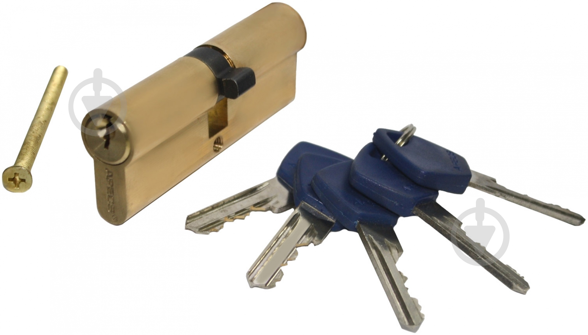 Циліндр Apecs EC 40x40 ключ-ключ 80 мм жовтий - фото 2 Циліндр Apecs EC 40x40 ключ-ключ 80 мм жовтий - фото 2