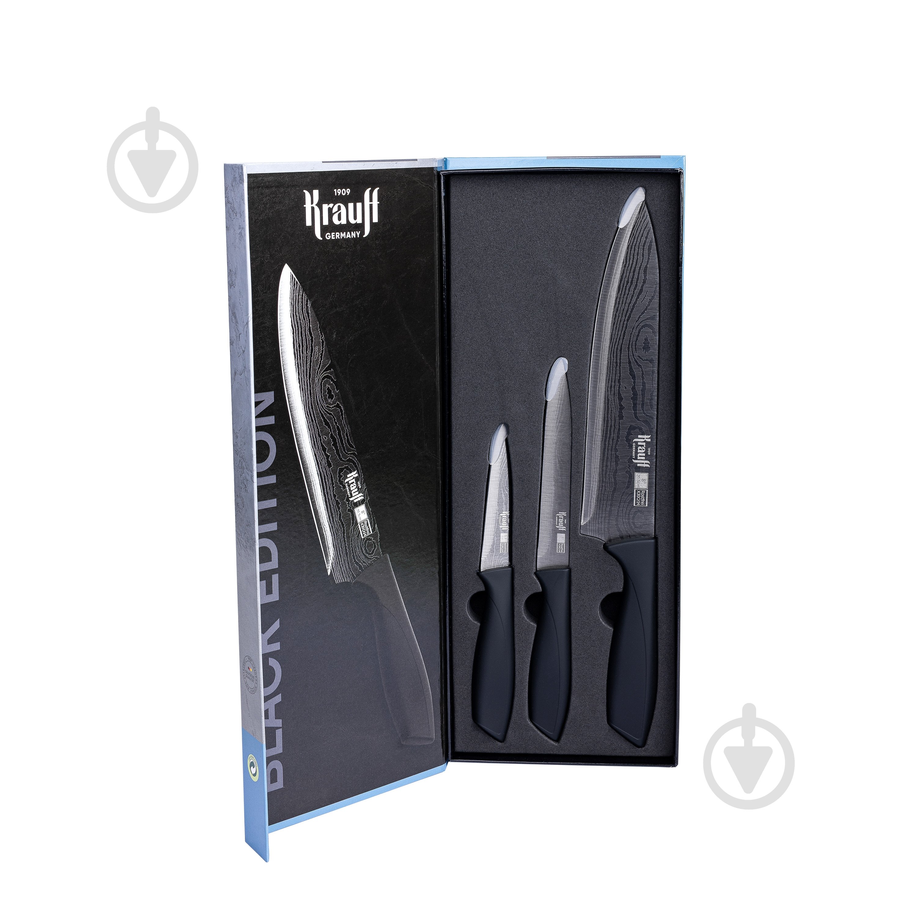 Набір ножів Krauff Black Edition 3 предмети 29-305-150 - фото 3 Набір ножів Krauff Black Edition 3 предмети 29-305-150 - фото 3