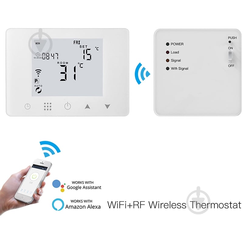 Термостат Tuya Программируемый Wi-Fi - фото 2 Термостат Tuya Программируемый Wi-Fi - фото 2
