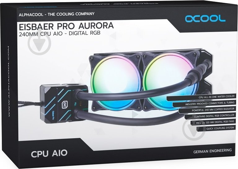 Система водного охлаждения Alphacool Pro Aurora 240 AIO (11772) - фото 10 Система водного охлаждения Alphacool Pro Aurora 240 AIO (11772) - фото 10