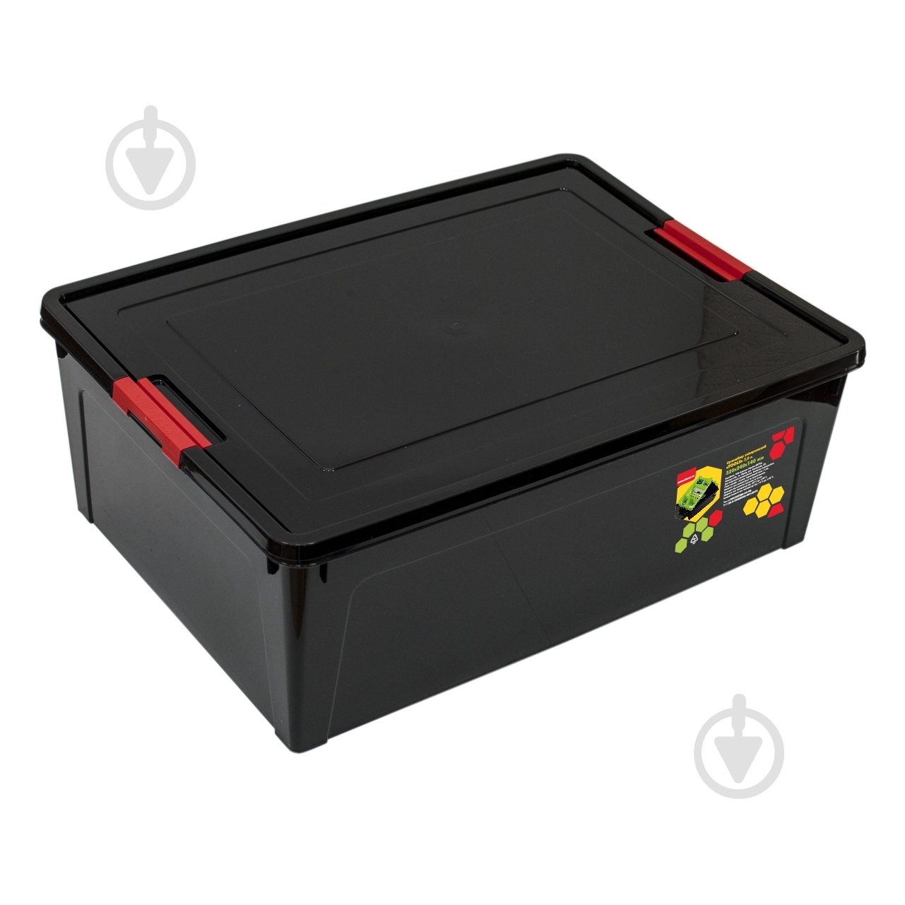 Контейнер-органайзер Алеана Tools 7,9 л черный 140x240x320 мм - фото 1