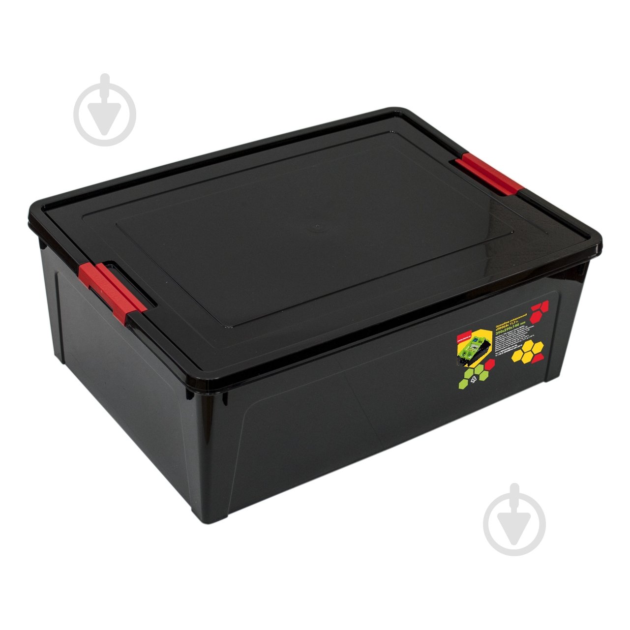 Контейнер-органайзер Алеана Tools 11,7 л чорний 140x290x390 мм - фото 1