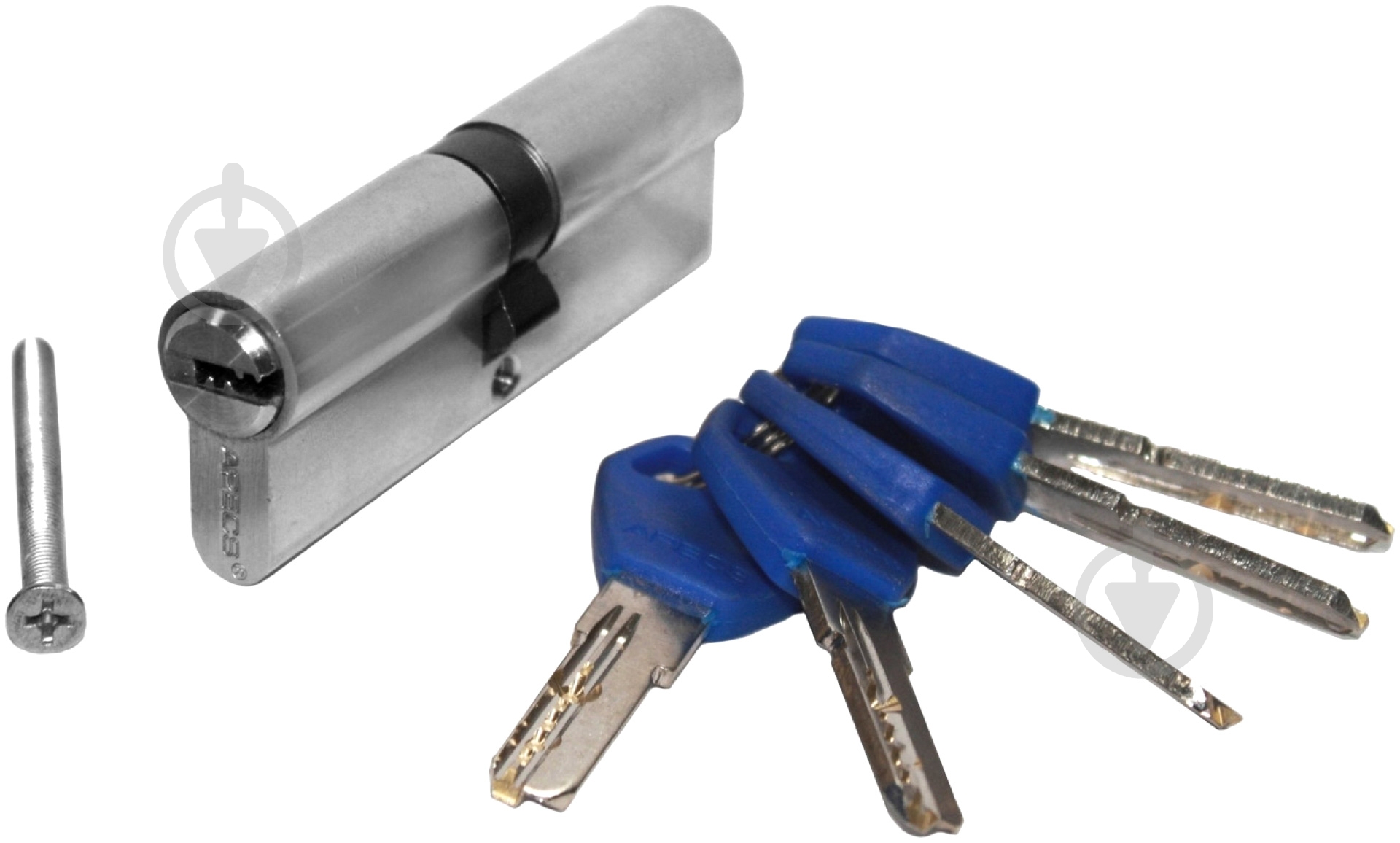 Цилиндр Apecs 35x35 ключ-ключ 70 мм никель сатин 35х35 - фото 4