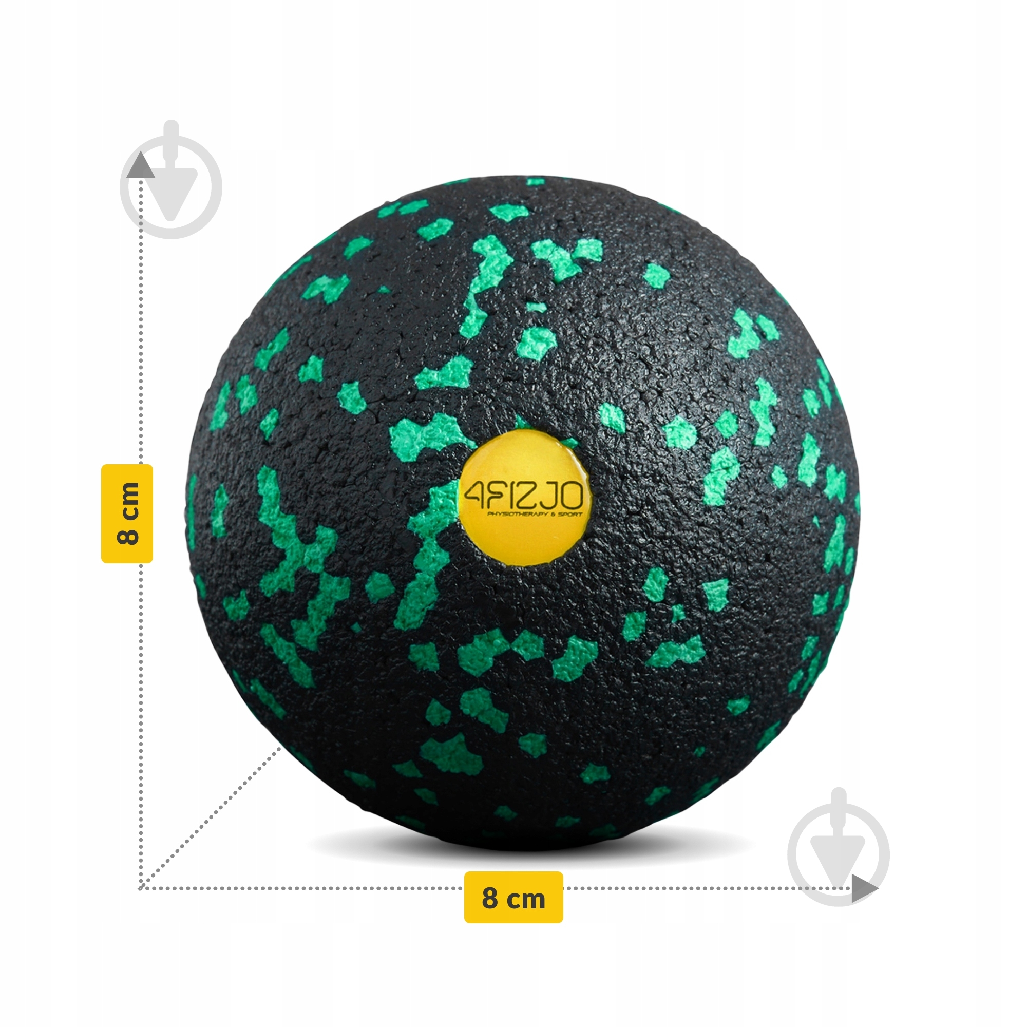 Массажный мяч 4fizjo EPP Ball 08 Black/Green (P-5907222931233) - фото 5