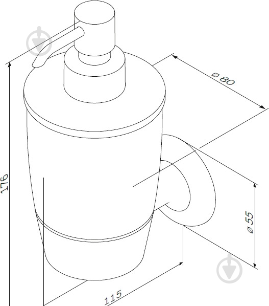 Дозатор для жидкого мыла AM.PM Like A8036900 - фото 6