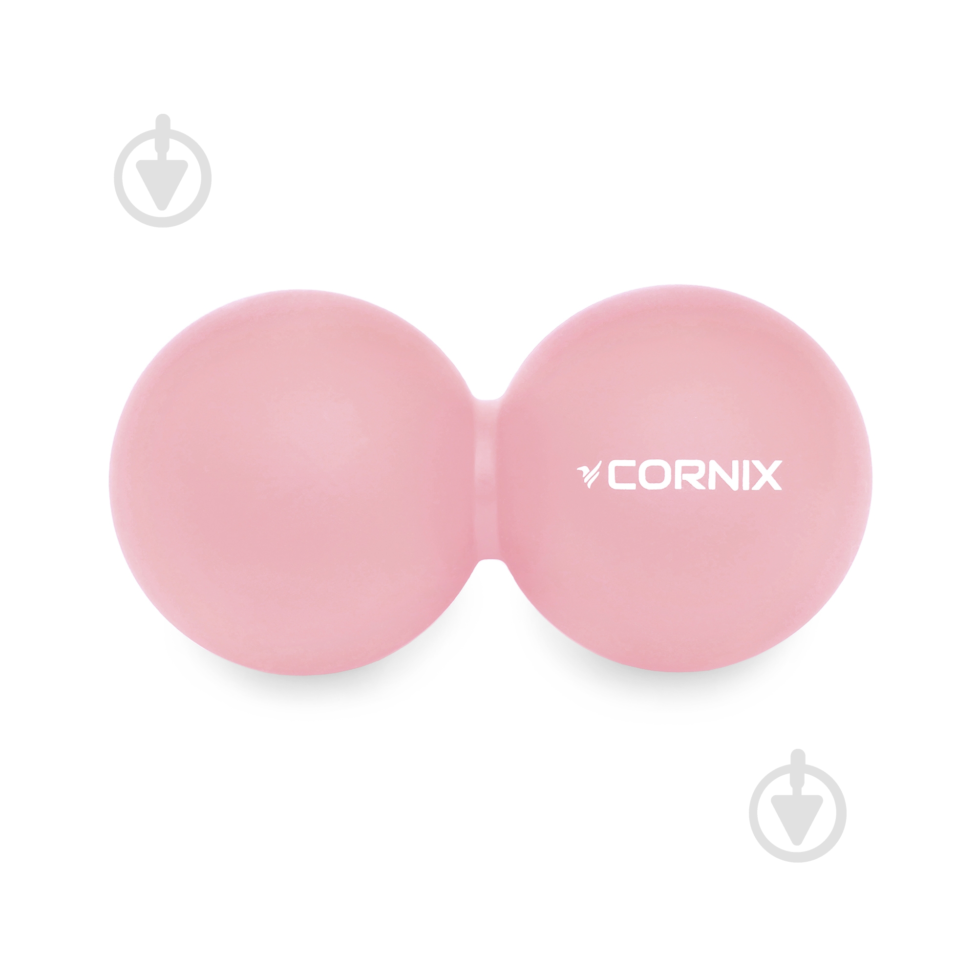 Массажный мяч Cornix Lacrosse DuoBall 6,3x12,6 см XR-0116 Coral - фото 1