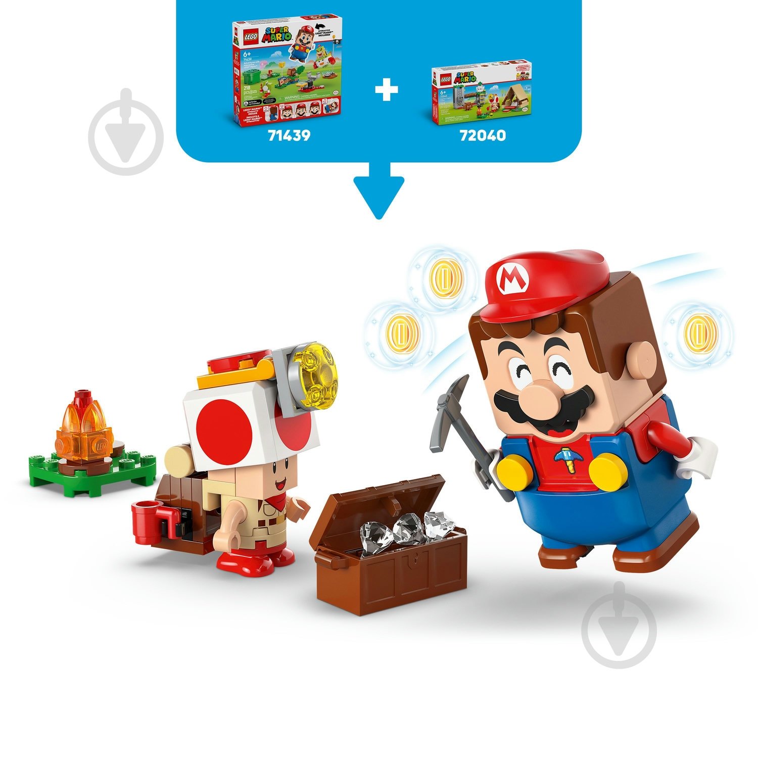 Конструктор LEGO Super Mario Лагерь Captain Toad 72040 - фото 6