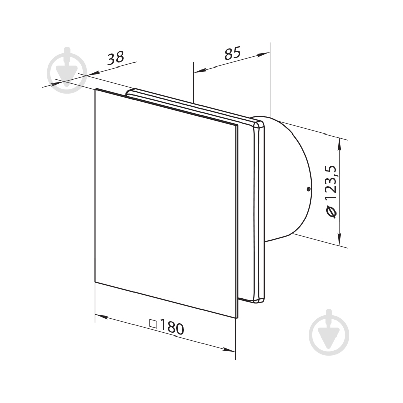 Вытяжной вентилятор Вентс Солід Т Л 125 - фото 2