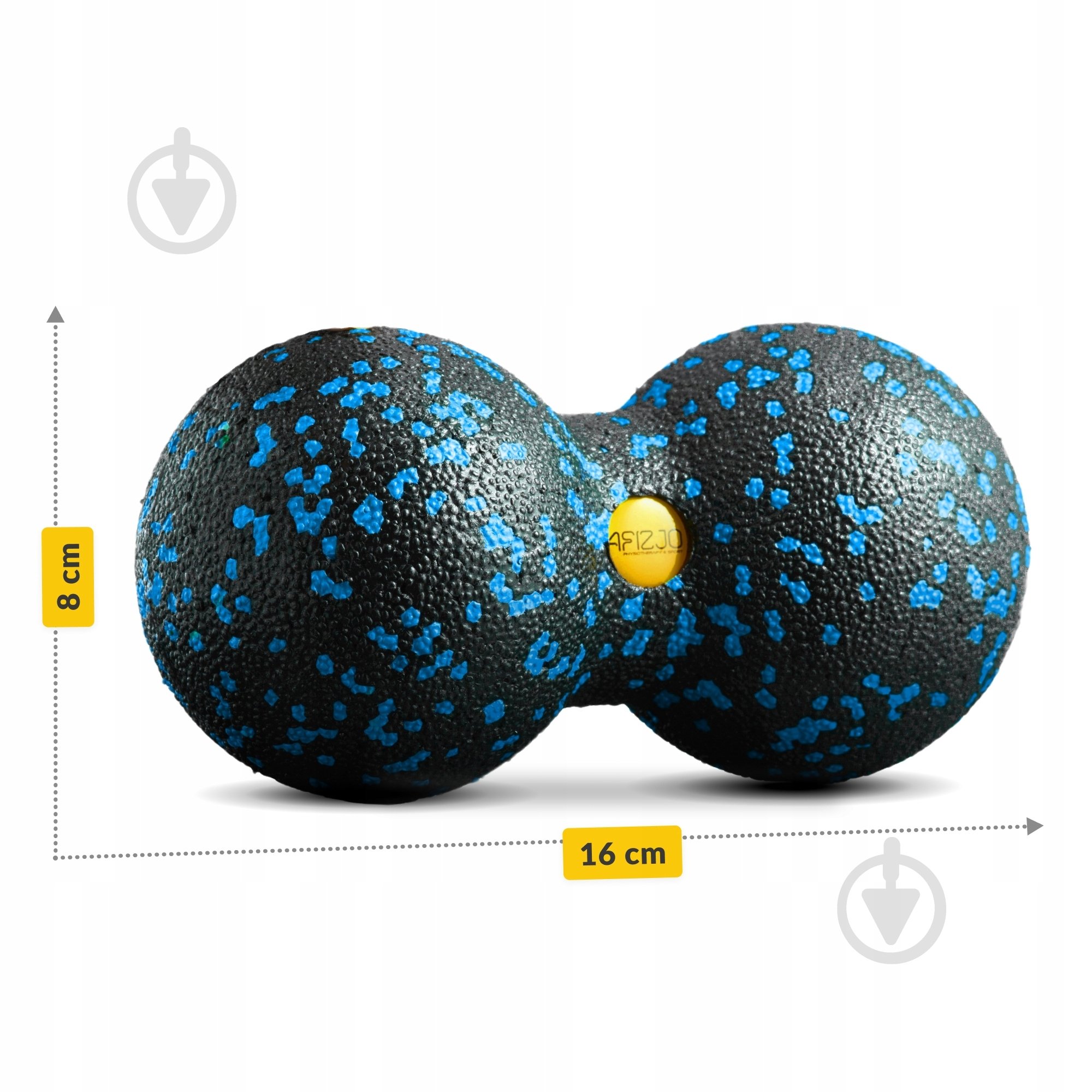 Массажный мяч 4fizjo EPP DuoBall 08 Black/Blue (P-5907222931318) - фото 6