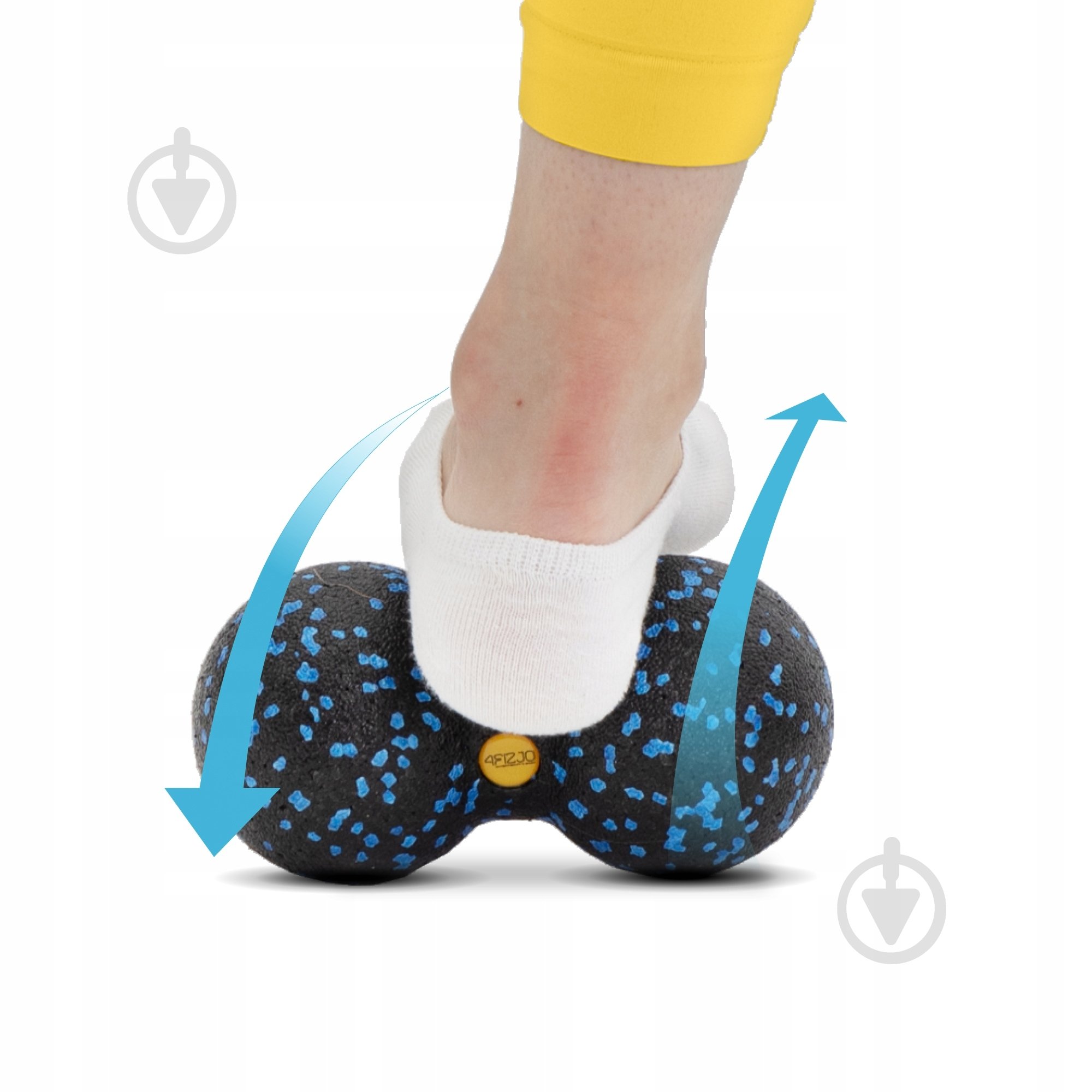 Массажный мяч 4fizjo EPP DuoBall 08 Black/Blue (P-5907222931318) - фото 4