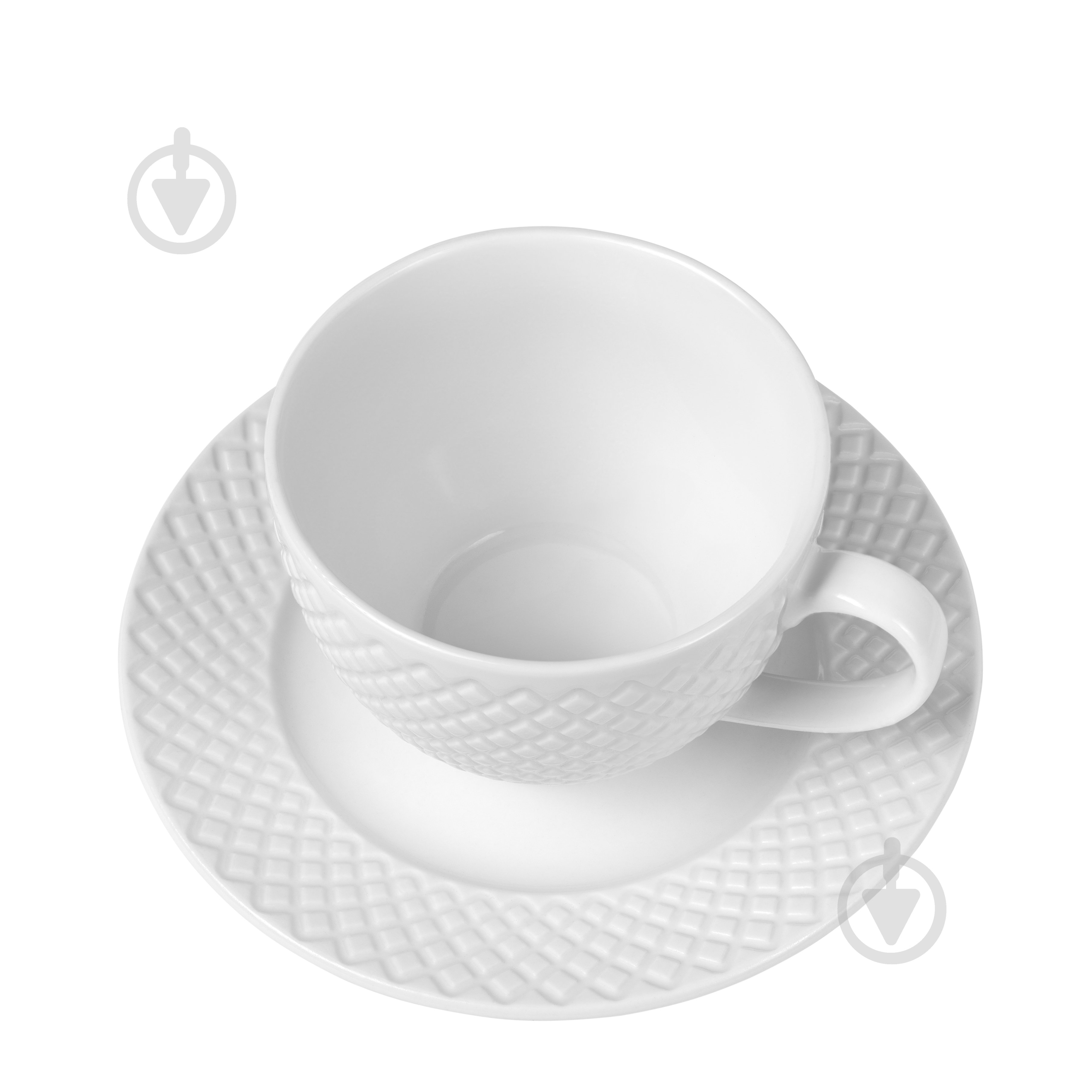 Чашка с блюдцем Krauff Brilliant 220 мл 21-316-017 - фото 2 Чашка с блюдцем Krauff Brilliant 220 мл 21-316-017 - фото 2