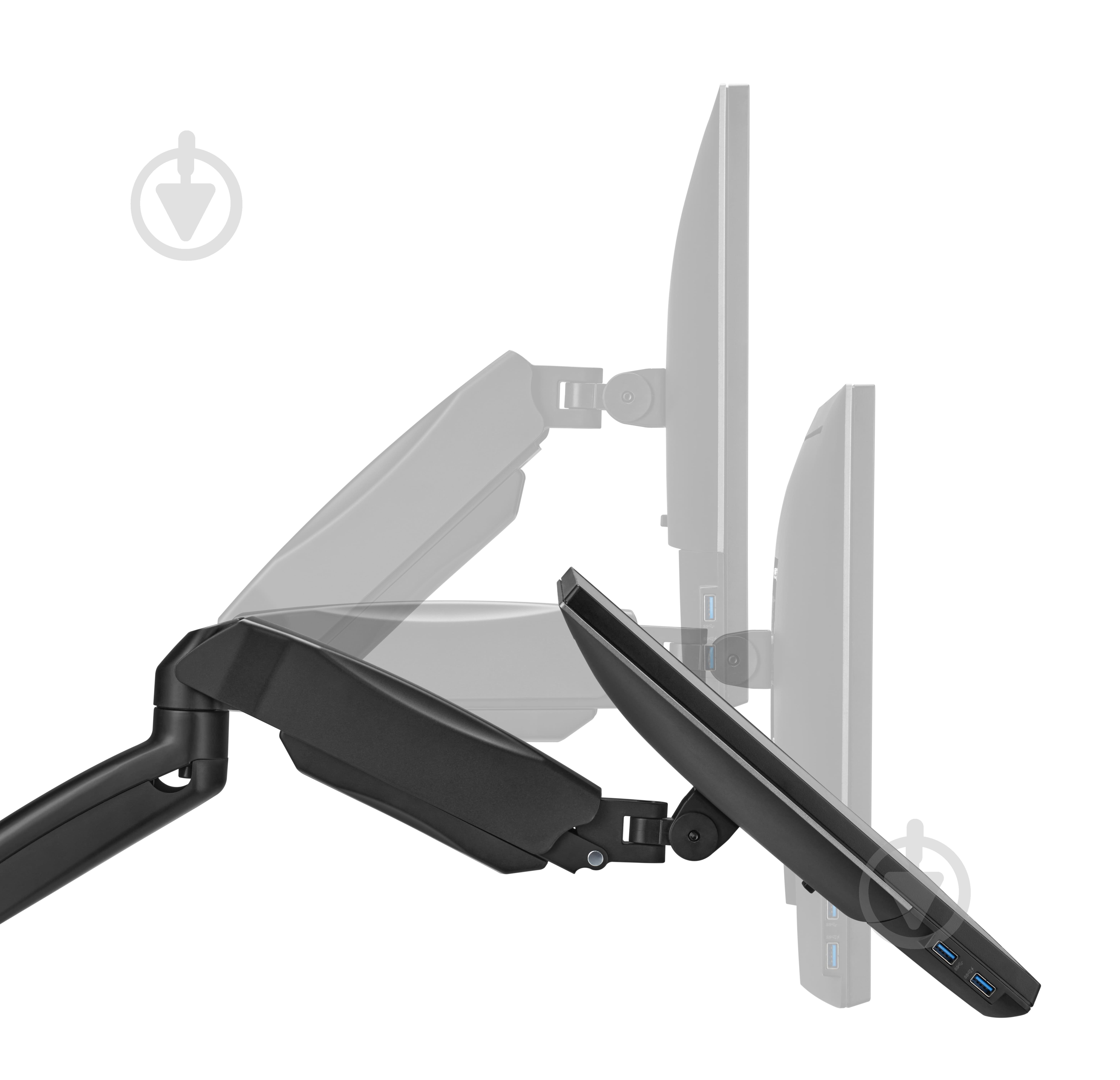 Кріплення для монітора OfficePro настінне MA312B 17-32" 2-9kg Black поворотно-похилі 17"-32" чорний - фото 7 Кріплення для монітора OfficePro настінне MA312B 17-32" 2-9kg Black поворотно-похилі 17"-32" чорний - фото 7