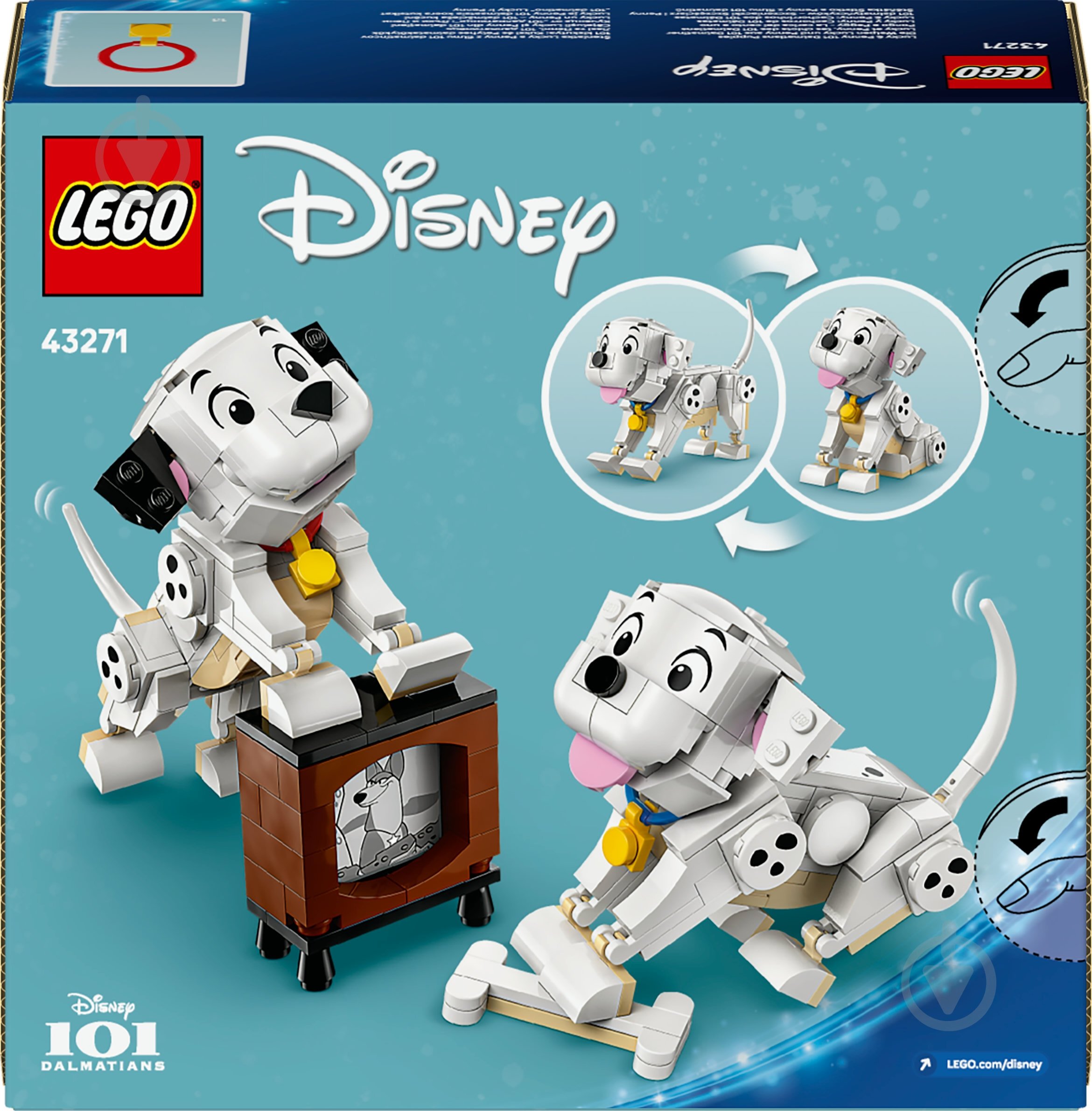 Конструктор LEGO Disney Лакі та Пенні. 101 далматинець 43271 - фото 2 Конструктор LEGO Disney Лакі та Пенні. 101 далматинець 43271 - фото 2