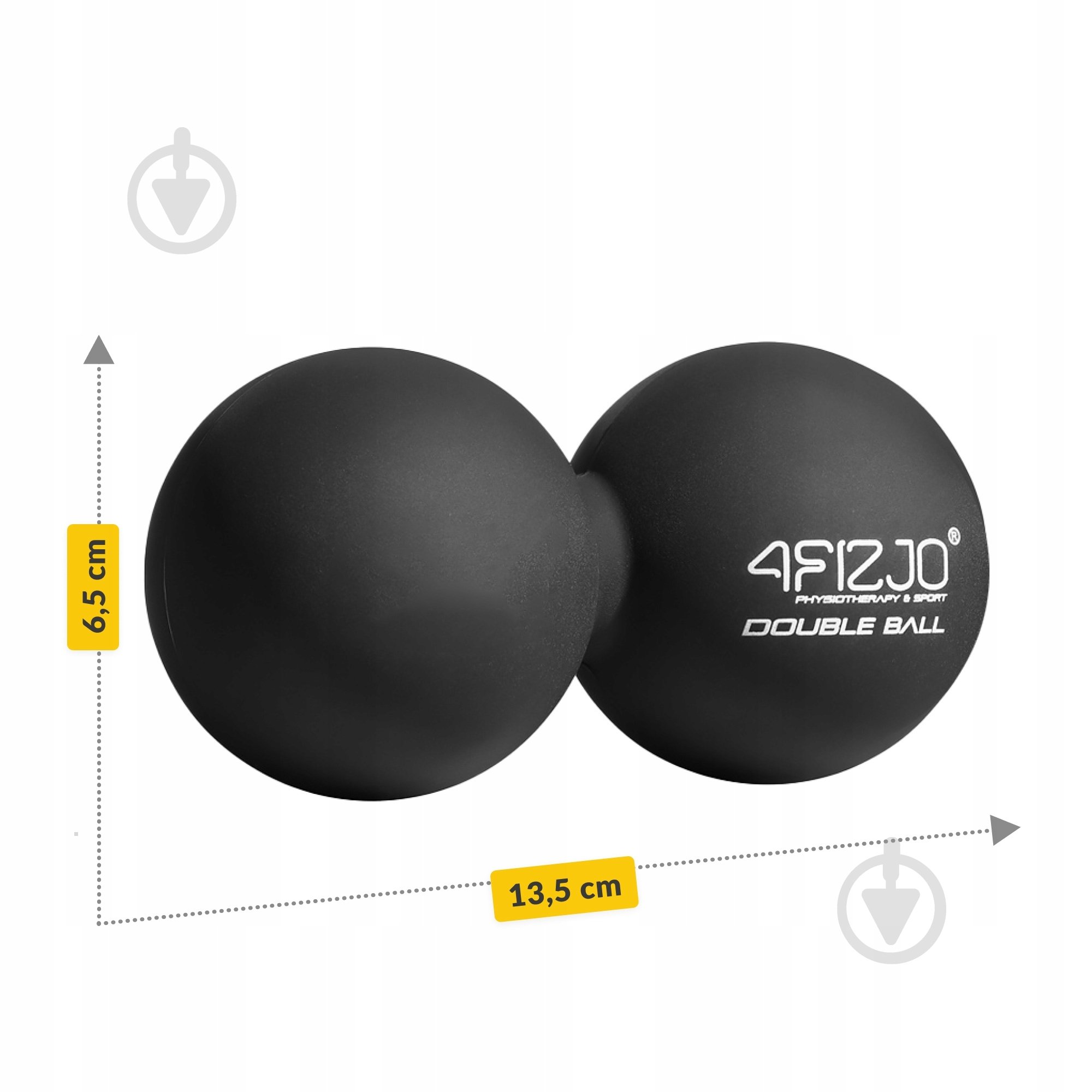 Массажный мяч 4fizjo Lacrosse Double Ball 6,5x13,5 см (P-5907222931226) - фото 4