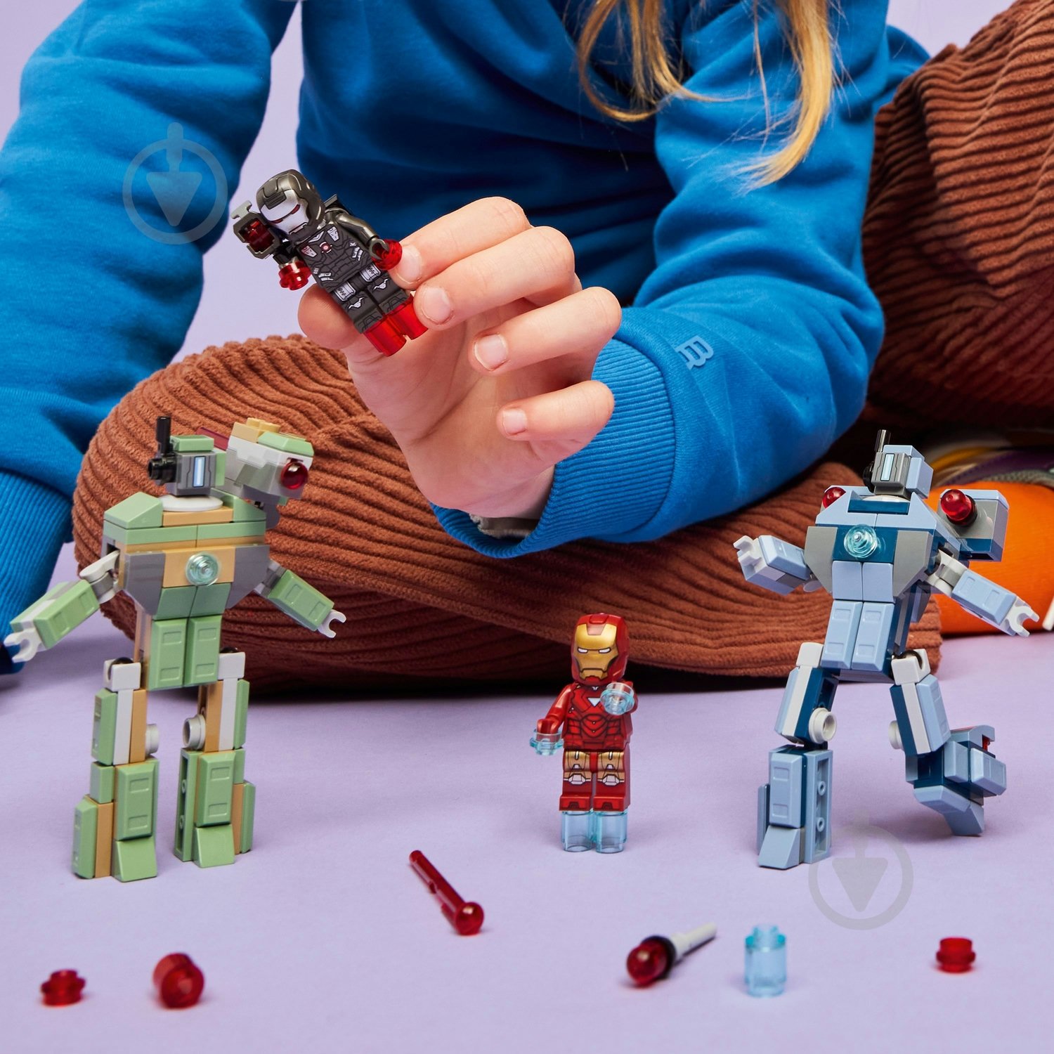 Конструктор LEGO Super Heroes Marvel Железный человек и Боевая Машина против Хаммер Дронов 76320 - фото 5 Конструктор LEGO Super Heroes Marvel Железный человек и Боевая Машина против Хаммер Дронов 76320 - фото 5