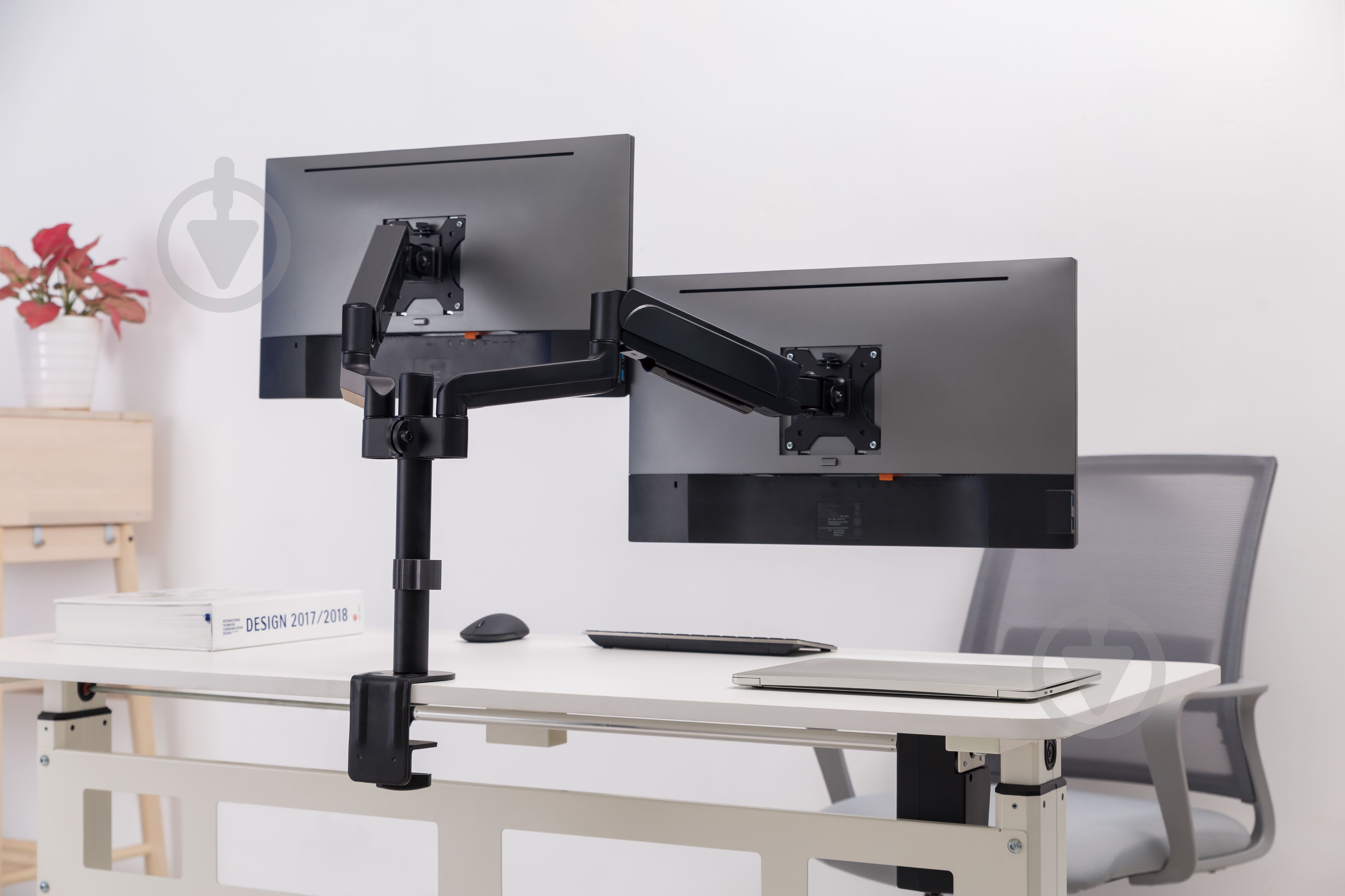 Кріплення для монітора OfficePro MA722B 17-32" 1-9kg Black поворотно-похилі 17"-32" чорний - фото 10 Кріплення для монітора OfficePro MA722B 17-32" 1-9kg Black поворотно-похилі 17"-32" чорний - фото 10