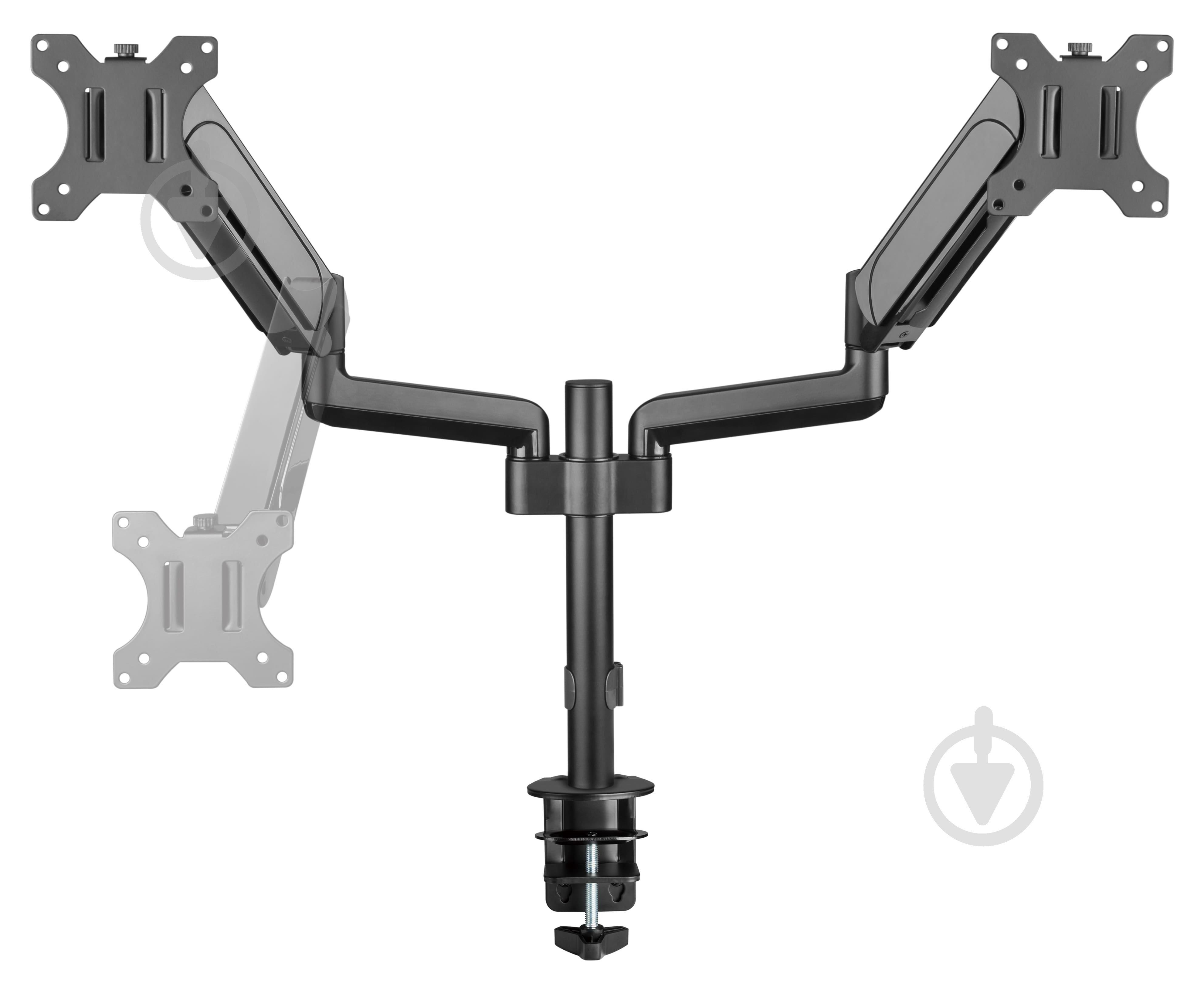 Кріплення для монітора OfficePro MA722B 17-32" 1-9kg Black поворотно-похилі 17"-32" чорний - фото 4 Кріплення для монітора OfficePro MA722B 17-32" 1-9kg Black поворотно-похилі 17"-32" чорний - фото 4