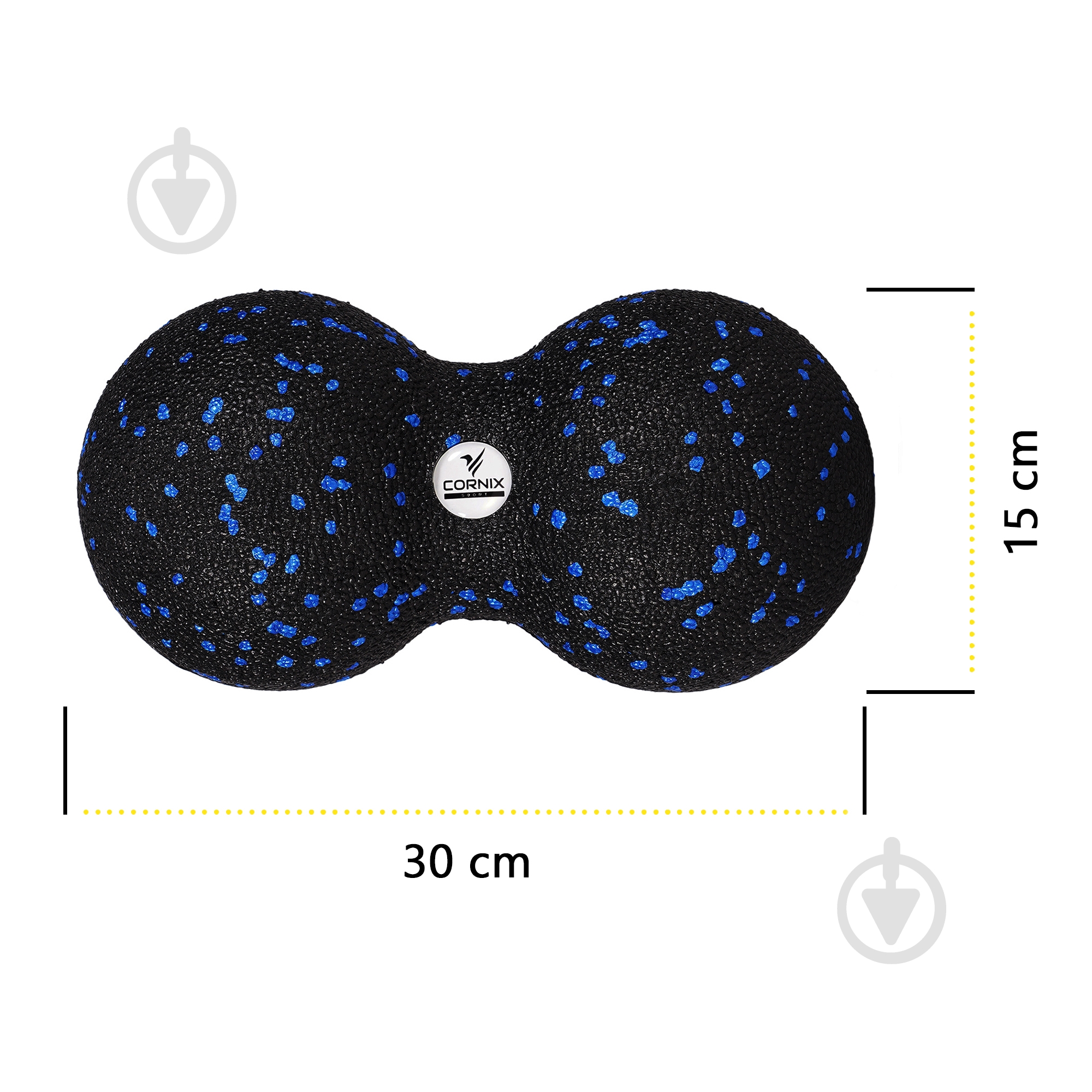 Массажный мяч Cornix EPP DuoBall 8x16 см XR-0122 - фото 4