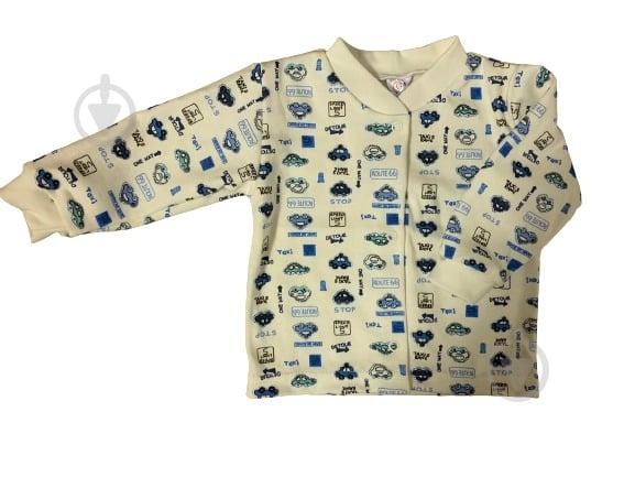 Кофточка для мальчиков для мальчика Моя планета р.56 белый - фото 2