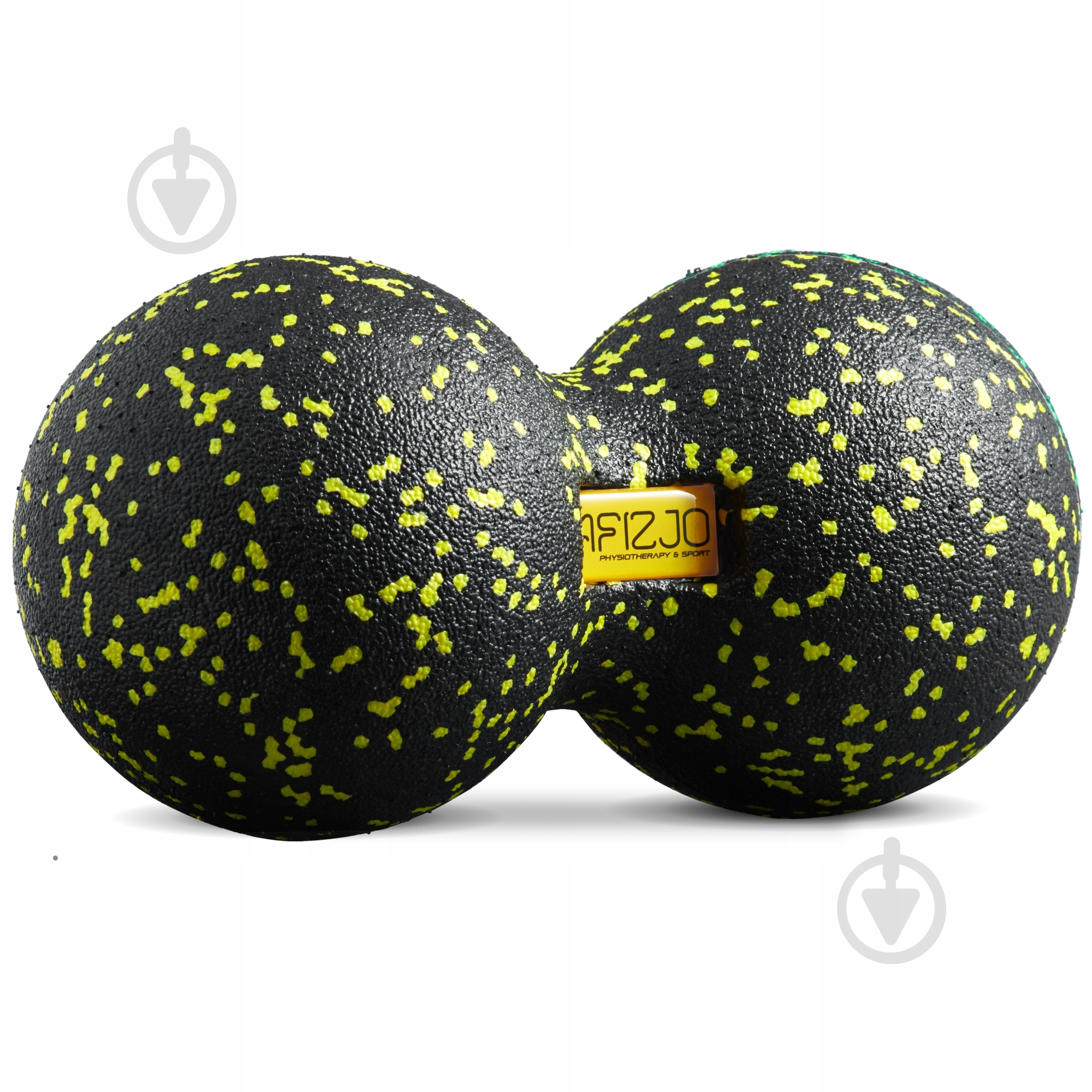 Масажний м'яч 4fizjo EPP DuoBall 12 Black/Yellow (P-5907222931332) - фото 1