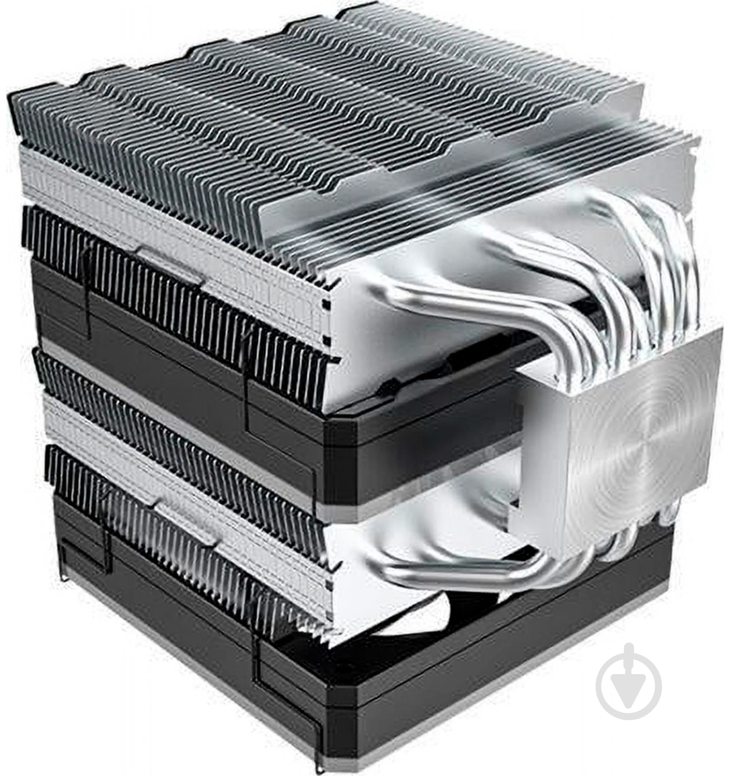 Процессорный кулер Montech METAL DT24 BASE Black - фото 6