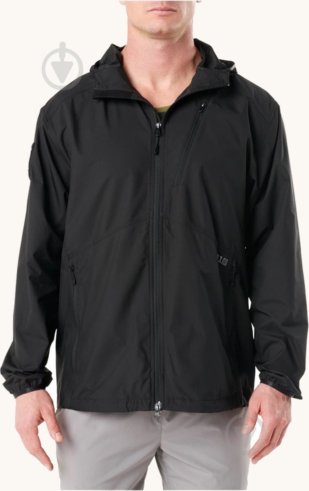 Куртка чоловіча демісезонна 5.11 Tactical Cascadia Windbreaker Jacket р.XL чорна - фото 1