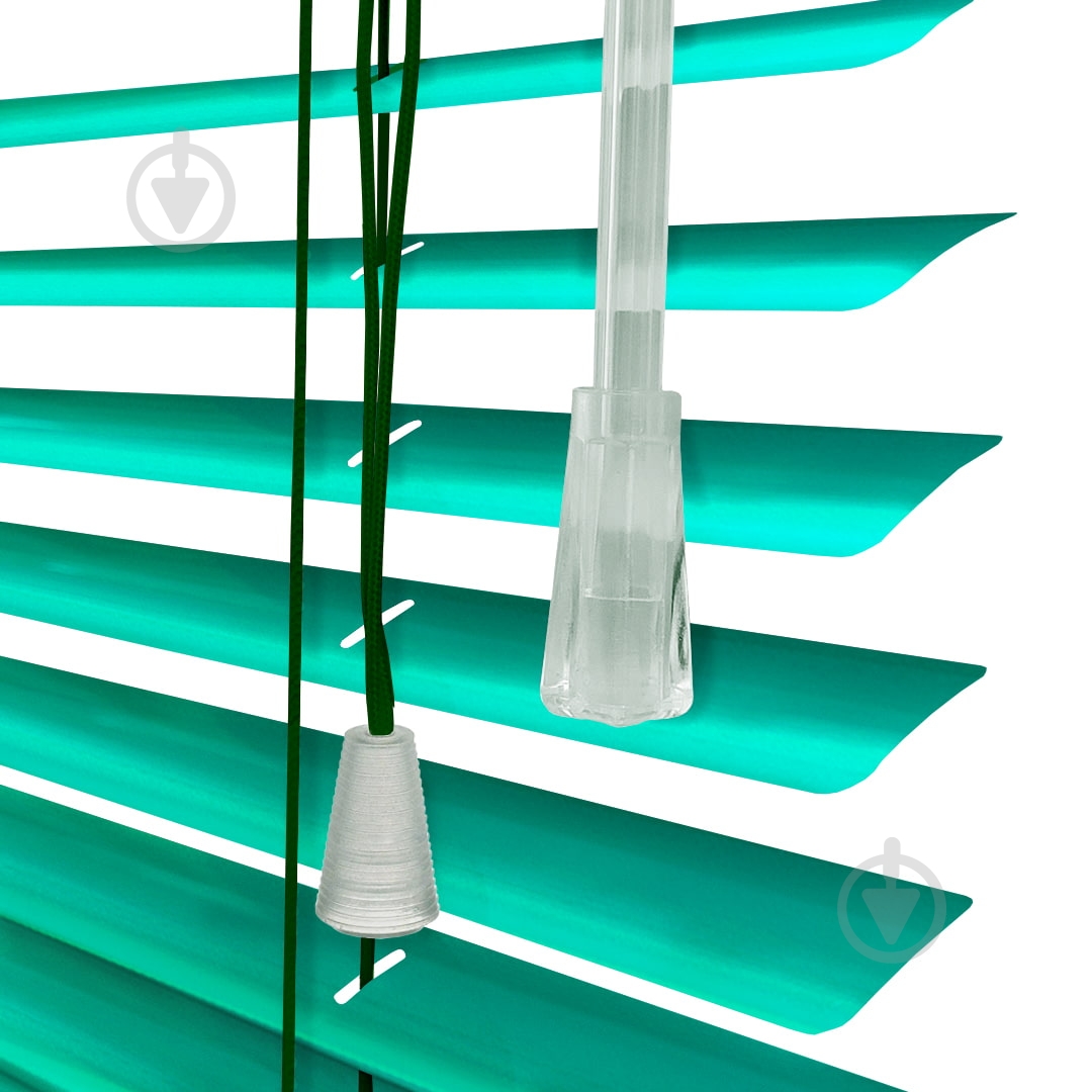 Жалюзі Rollotex алюмінієві горизонтальні з фіксацією 57х180 см зелений металік - фото 4