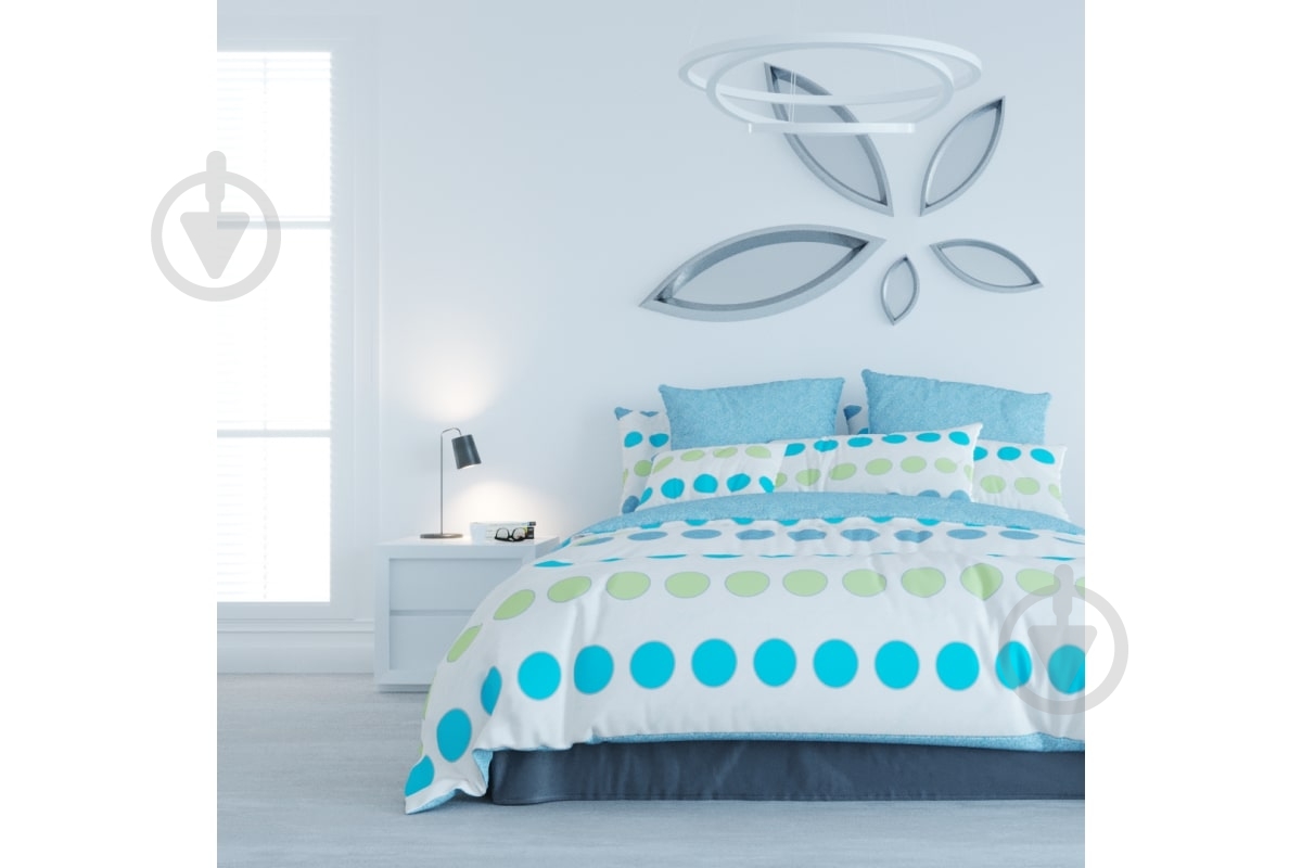 Комплект постельного белья BASTIA евро белый с рисунком ТЕП - фото 1